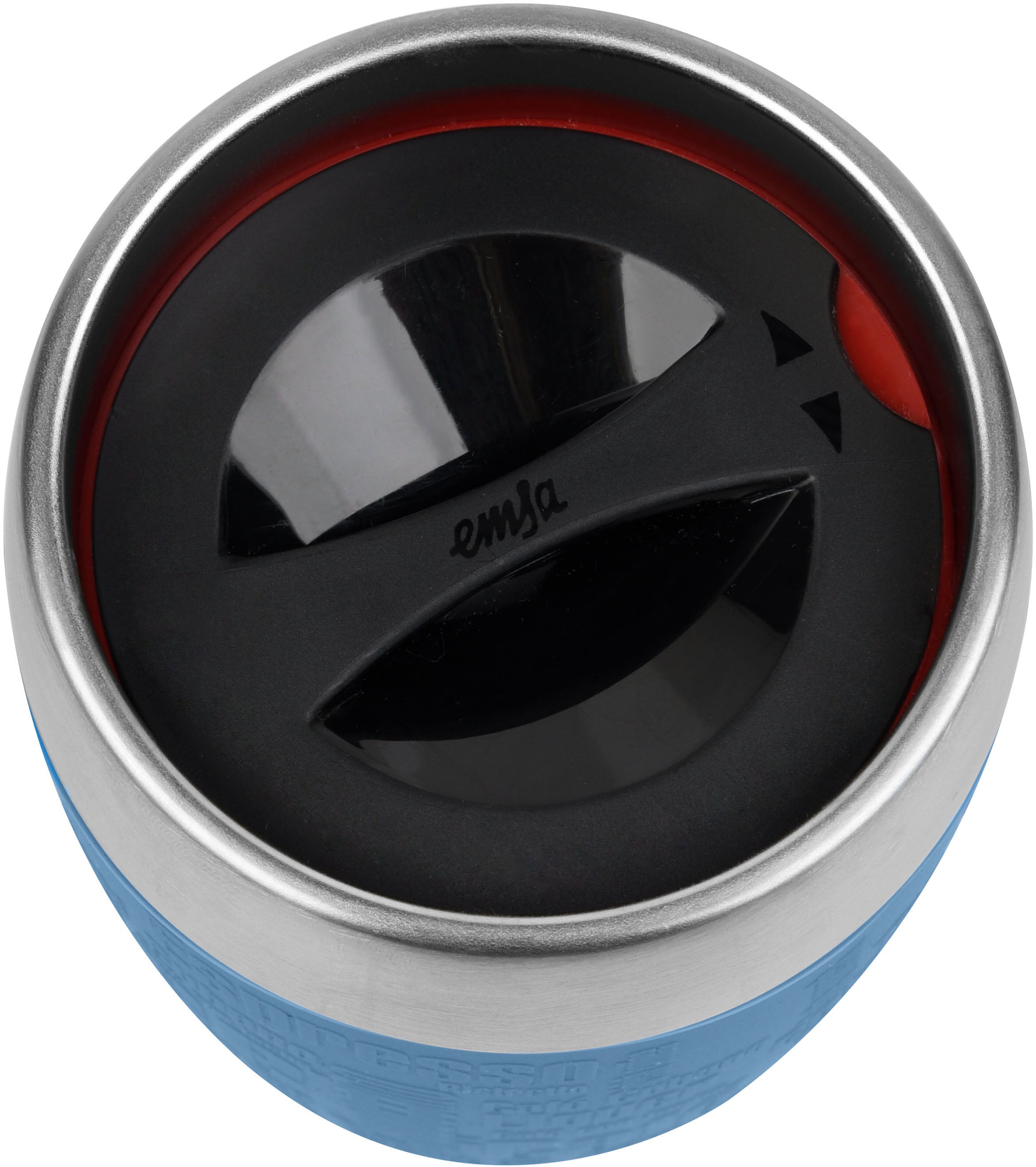 Emsa Thermobecher »Travel Cup« 0,2 Liter, Edelstahl, Trink- und Eisbecher, gummierte Manschette