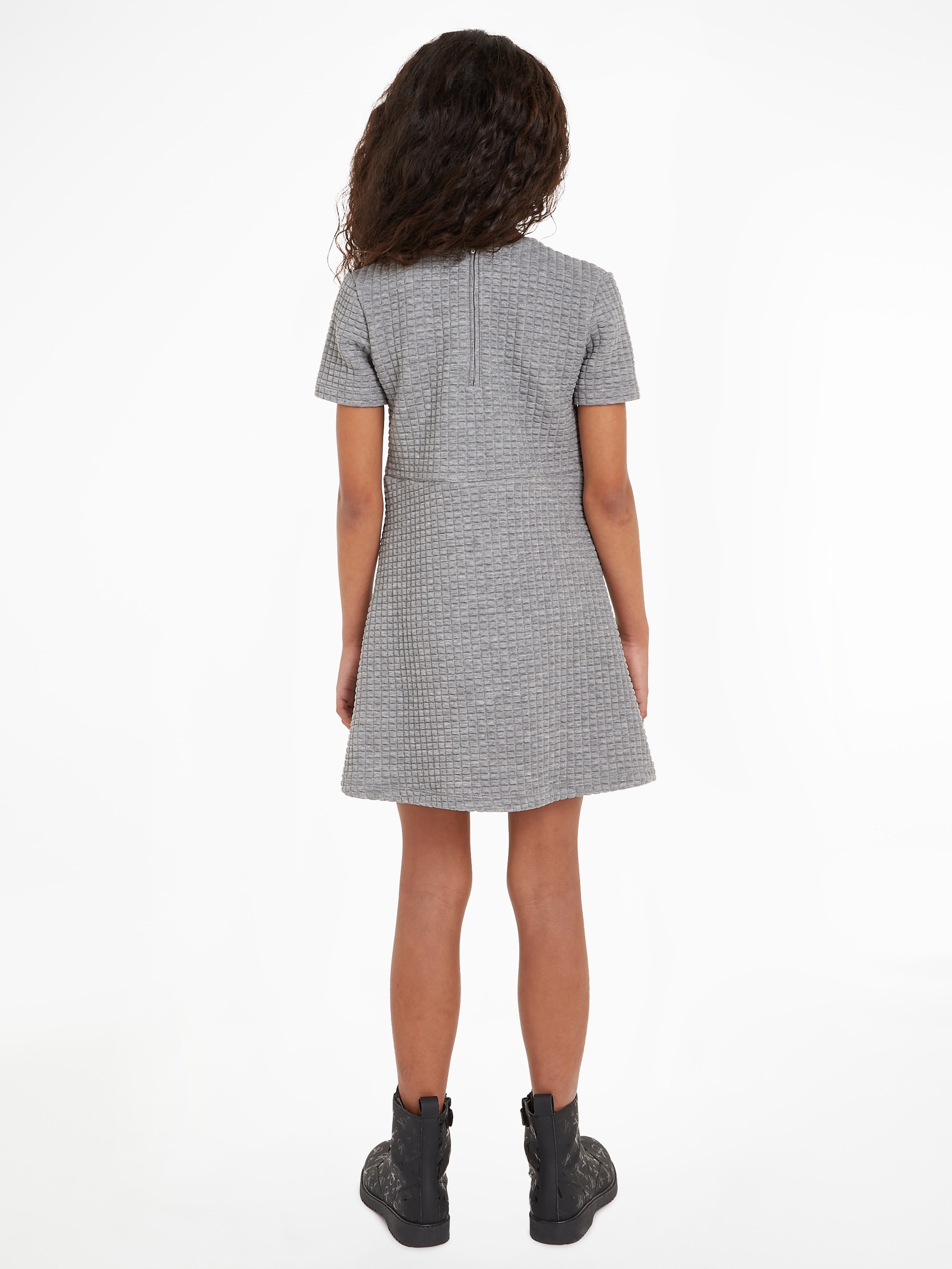 Calvin Klein Jeans Jerseykleid »JACQUARD QUILTED SS DRESS«, für Kinder bis 16 Jahre