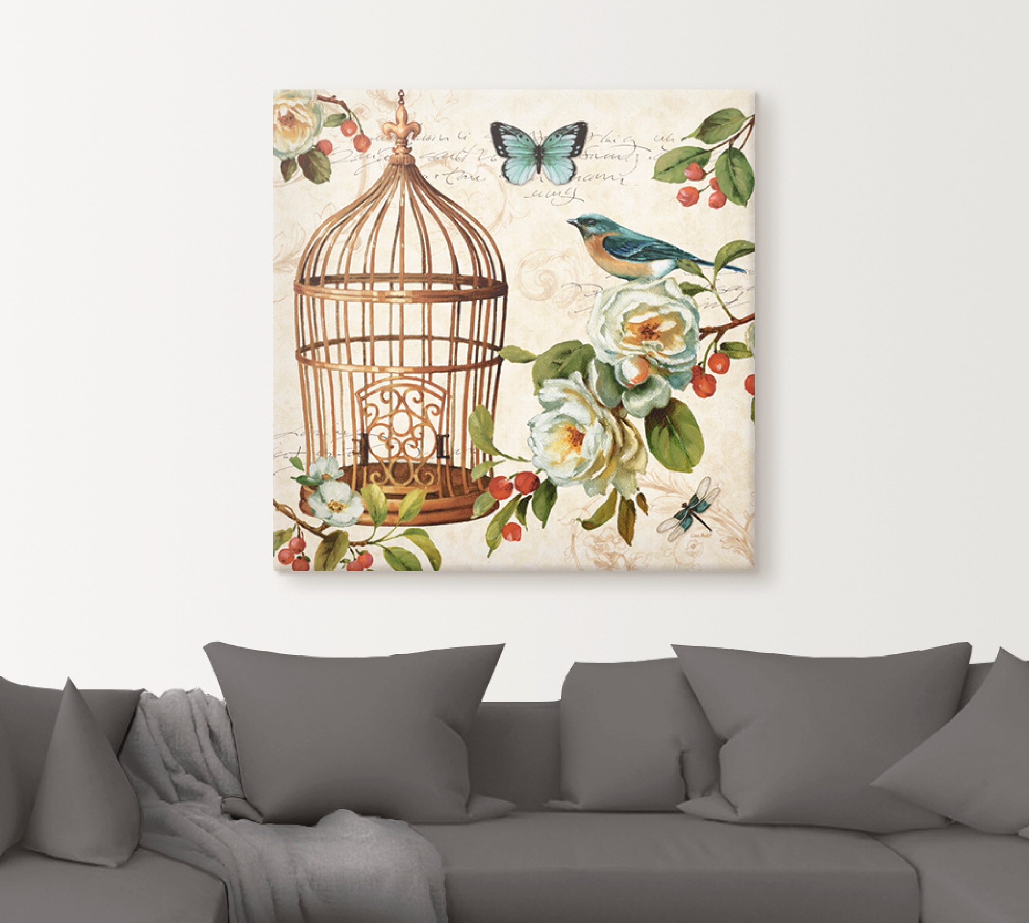 Artland Leinwandbild »Frei wie ein Vogel II«, Arrangements, (1 St.), auf Keilrahmen gespannt