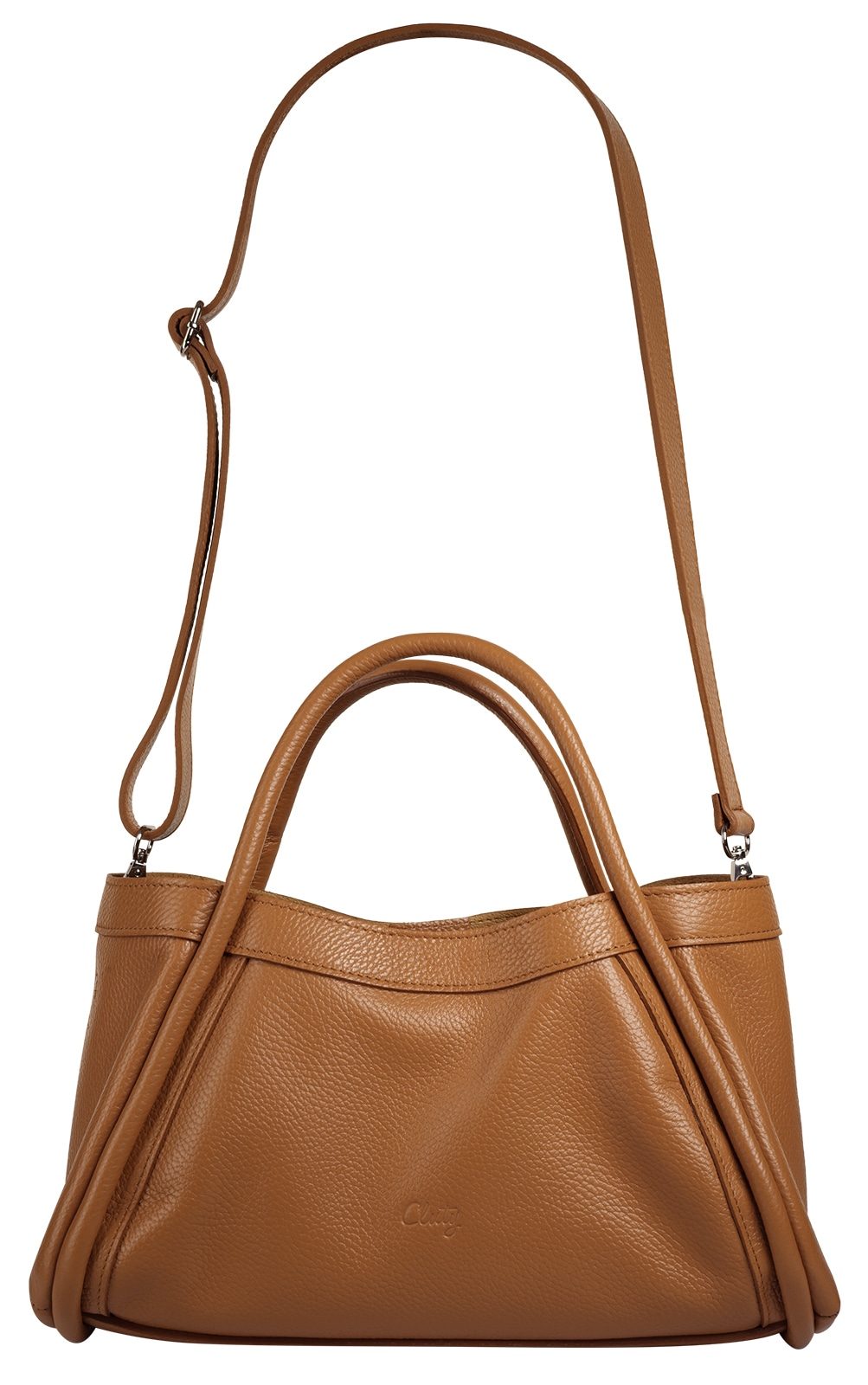 Cluty Henkeltasche »2 in 1«, echt Leder, Made in Italy