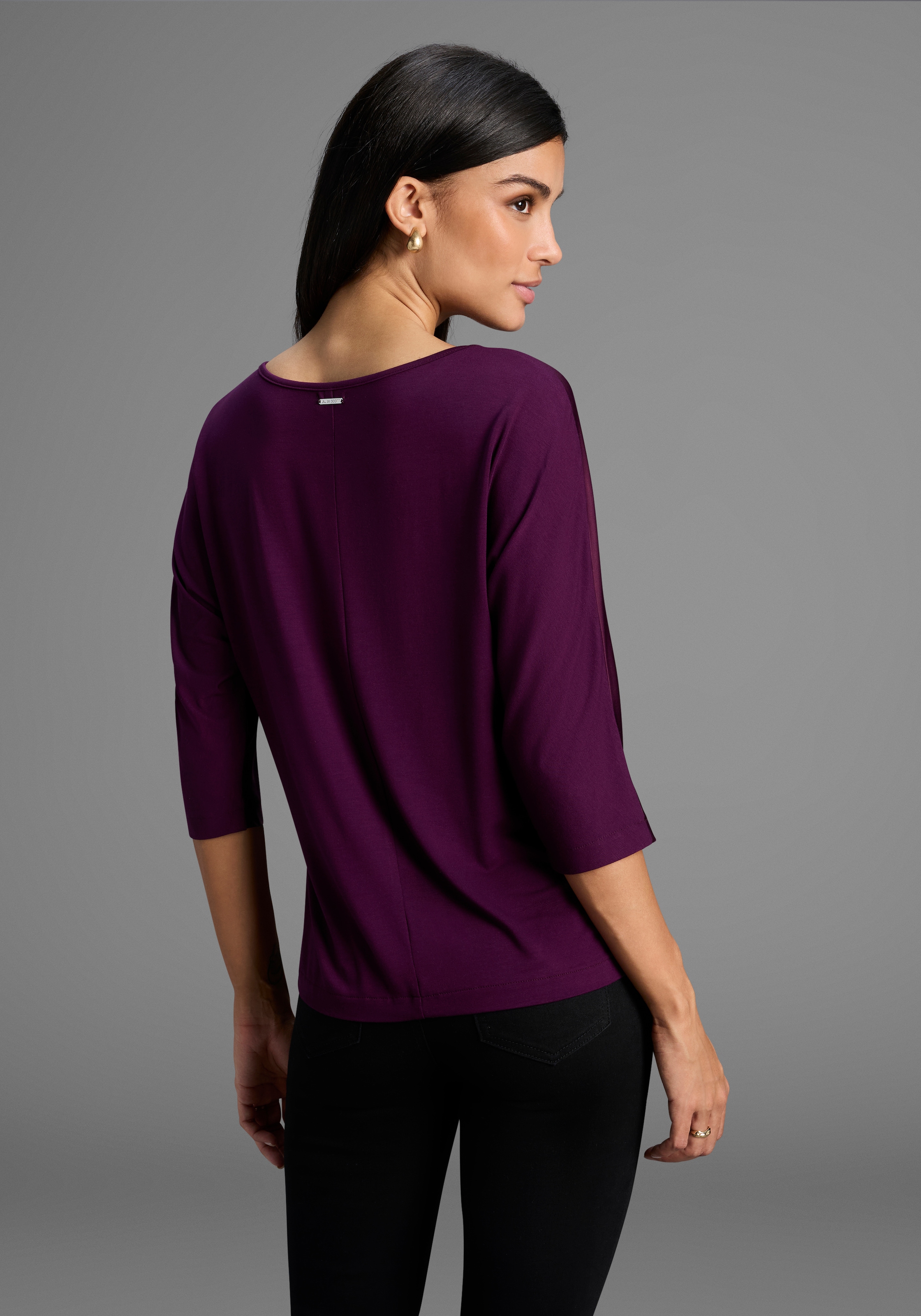 Laura Scott Satinbluse, elegante Bluse mit weiten Ärmeln - NEUE KOLLEKTION