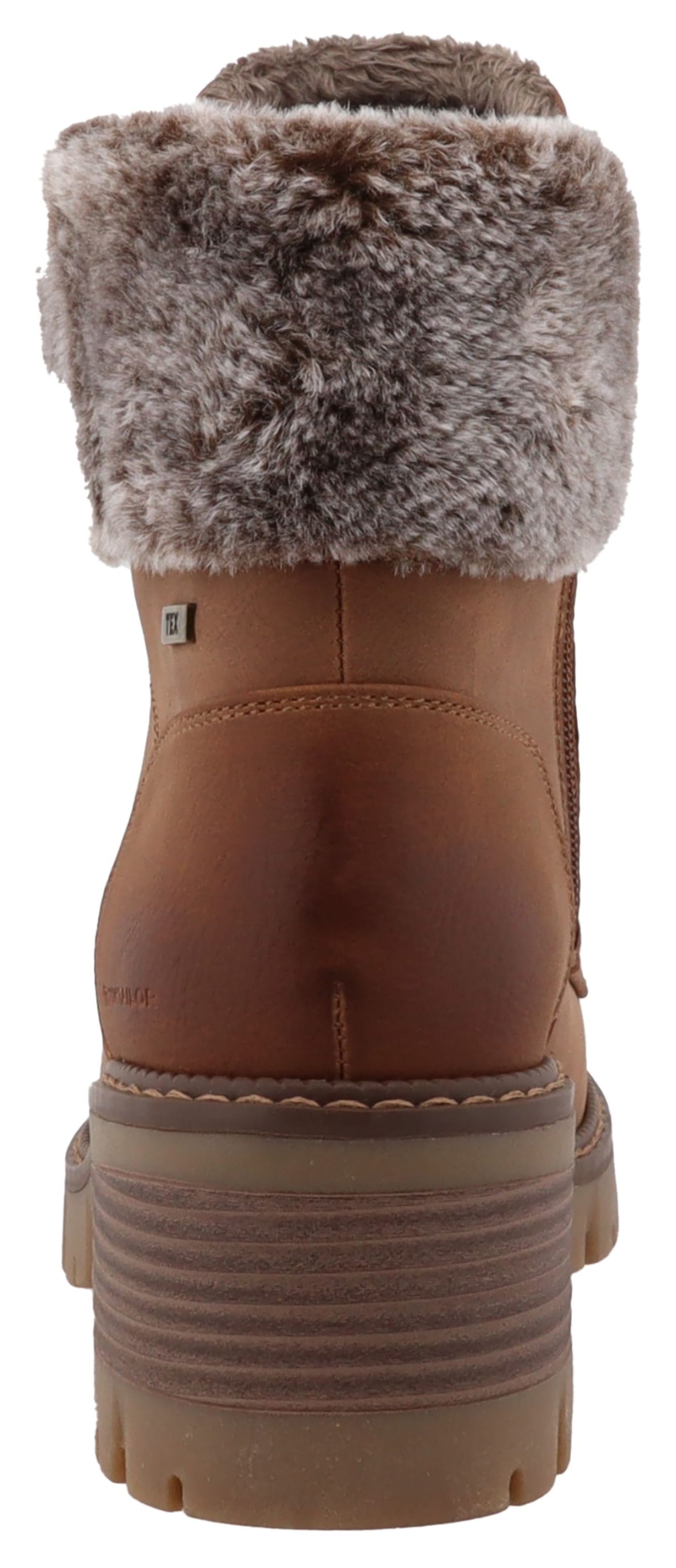 TOM TAILOR Winterstiefelette  Workerboots, Plateaustiefelette mit Blockabsatz