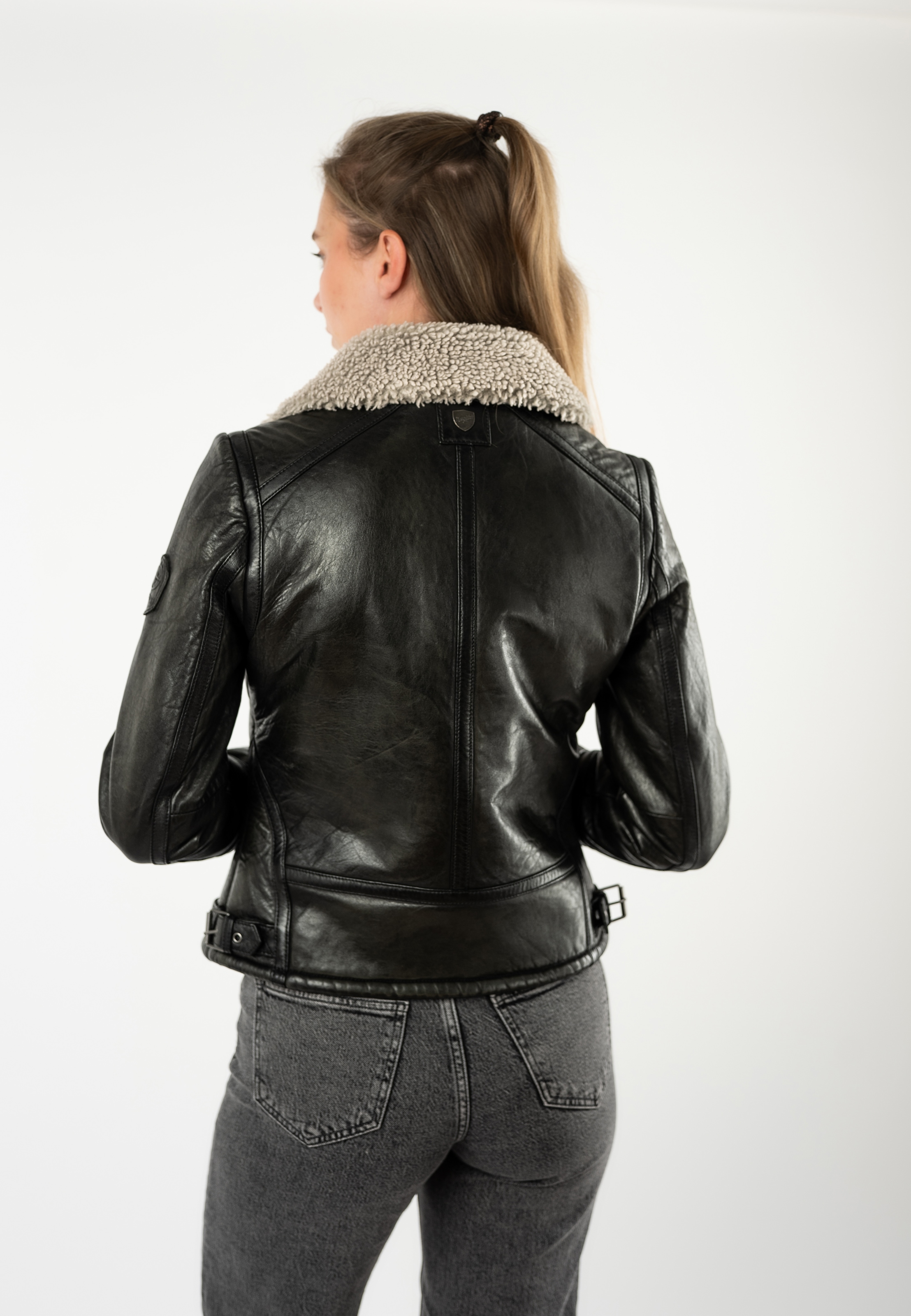 Mauritius Lederjacke »MWNairobi« mit Teddyfell, Flieger-Stil