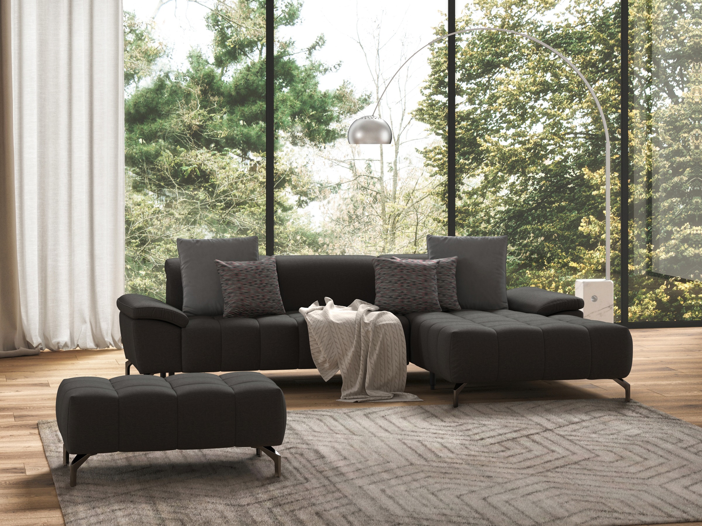 sit&more Hocker »Cool«, mit schwarzen Füßen