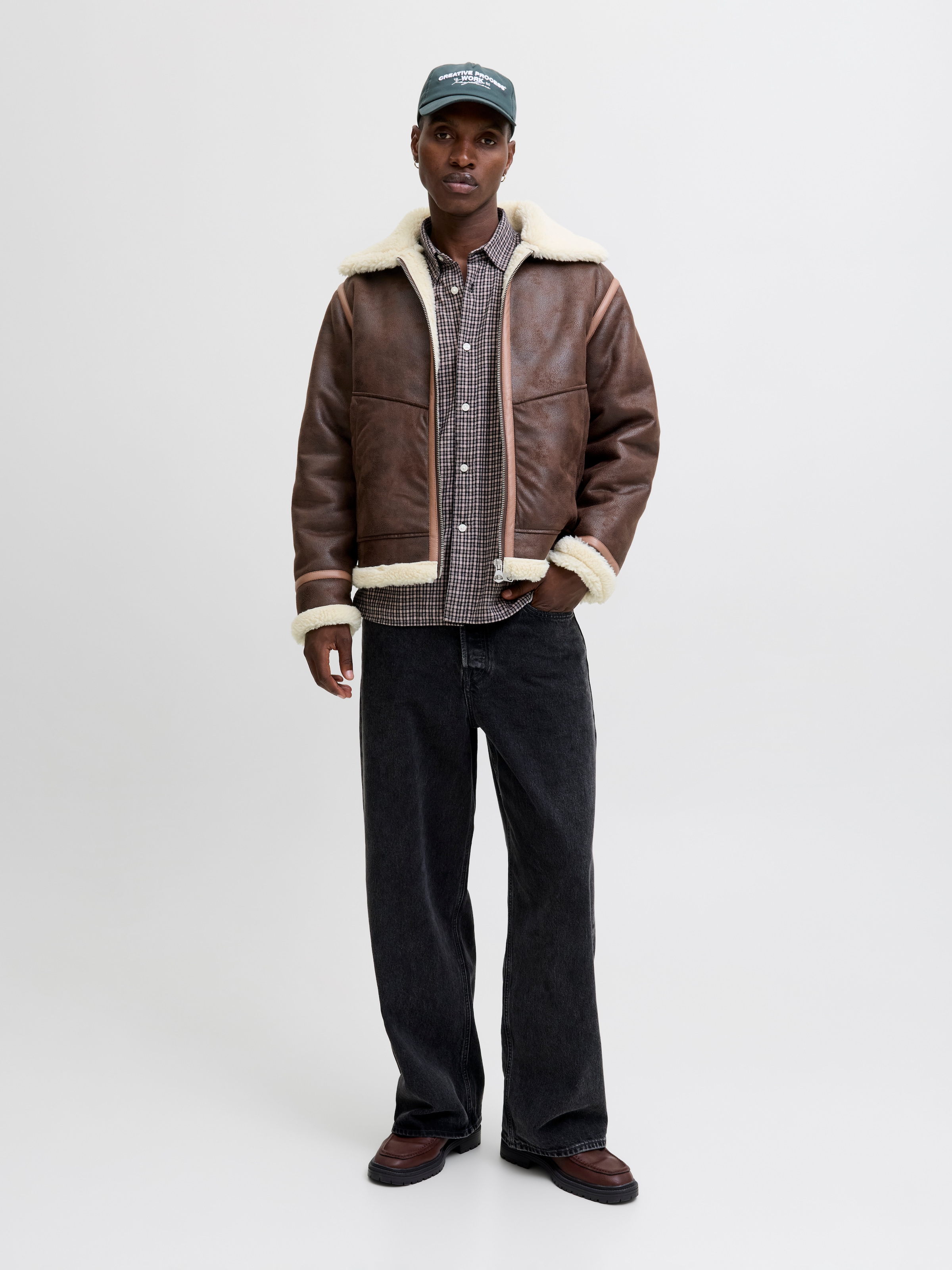 Jack & Jones Bomberjacke »JORLIVERPOOL AVIATOR JACKET SN«, ohne Kapuze