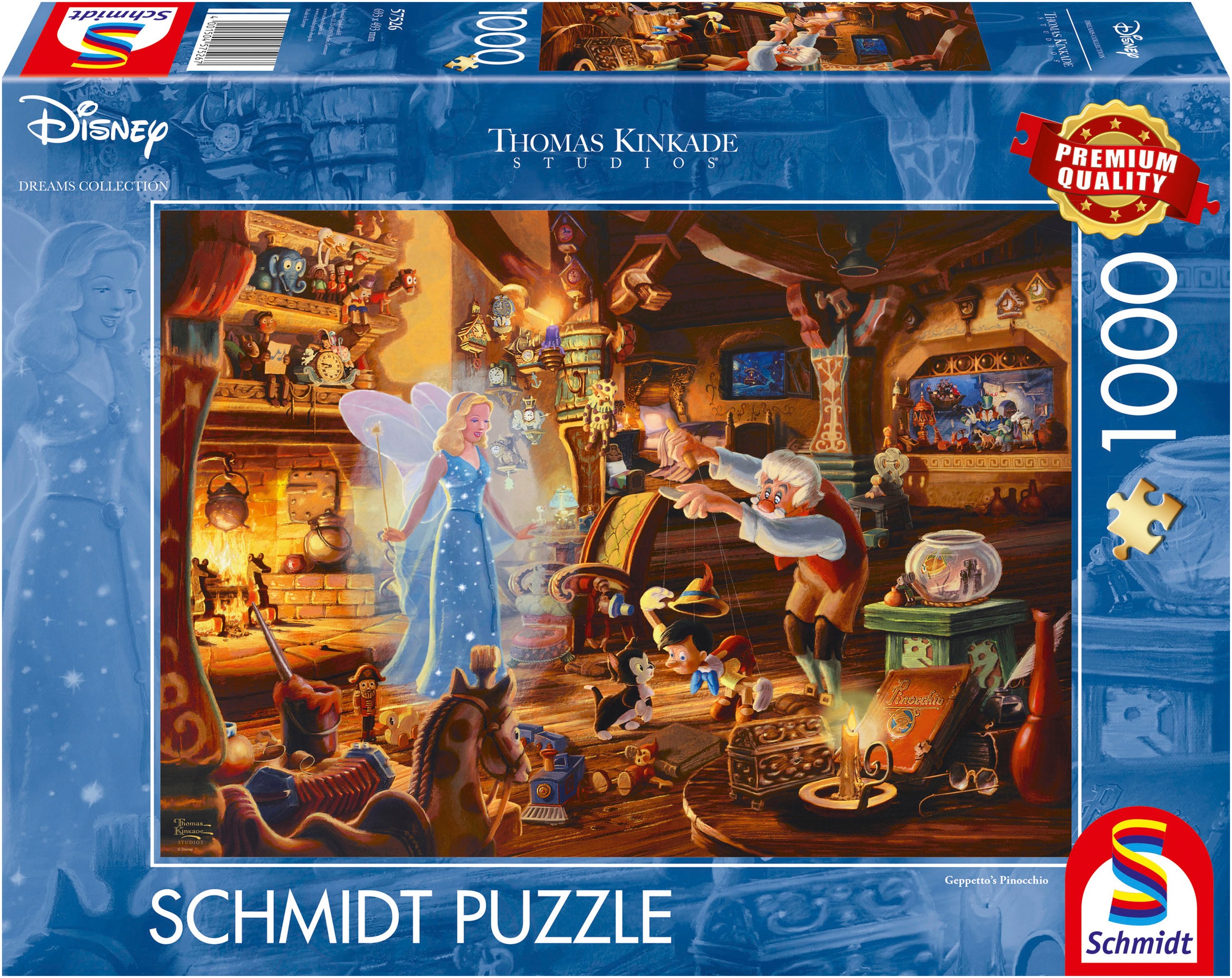 Puzzle »Disney, Geppettos Pinocchio von Thomas Kinkade«, (1000 tlg.)