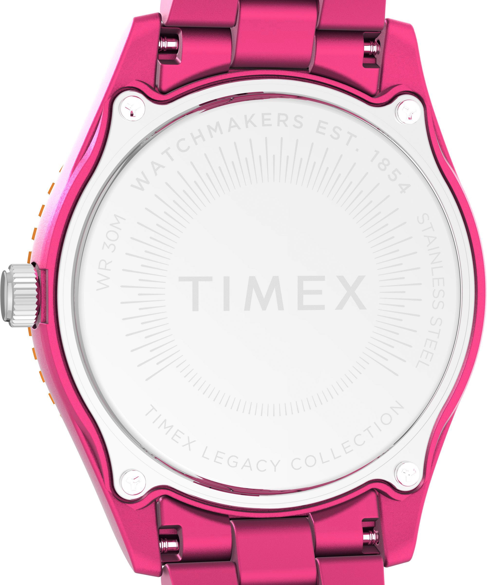 Timex Quarzuhr »LEGACY 37 mm«, Armbanduhr, Damenuhr,Kunststoffarmband, Leuchtzeiger