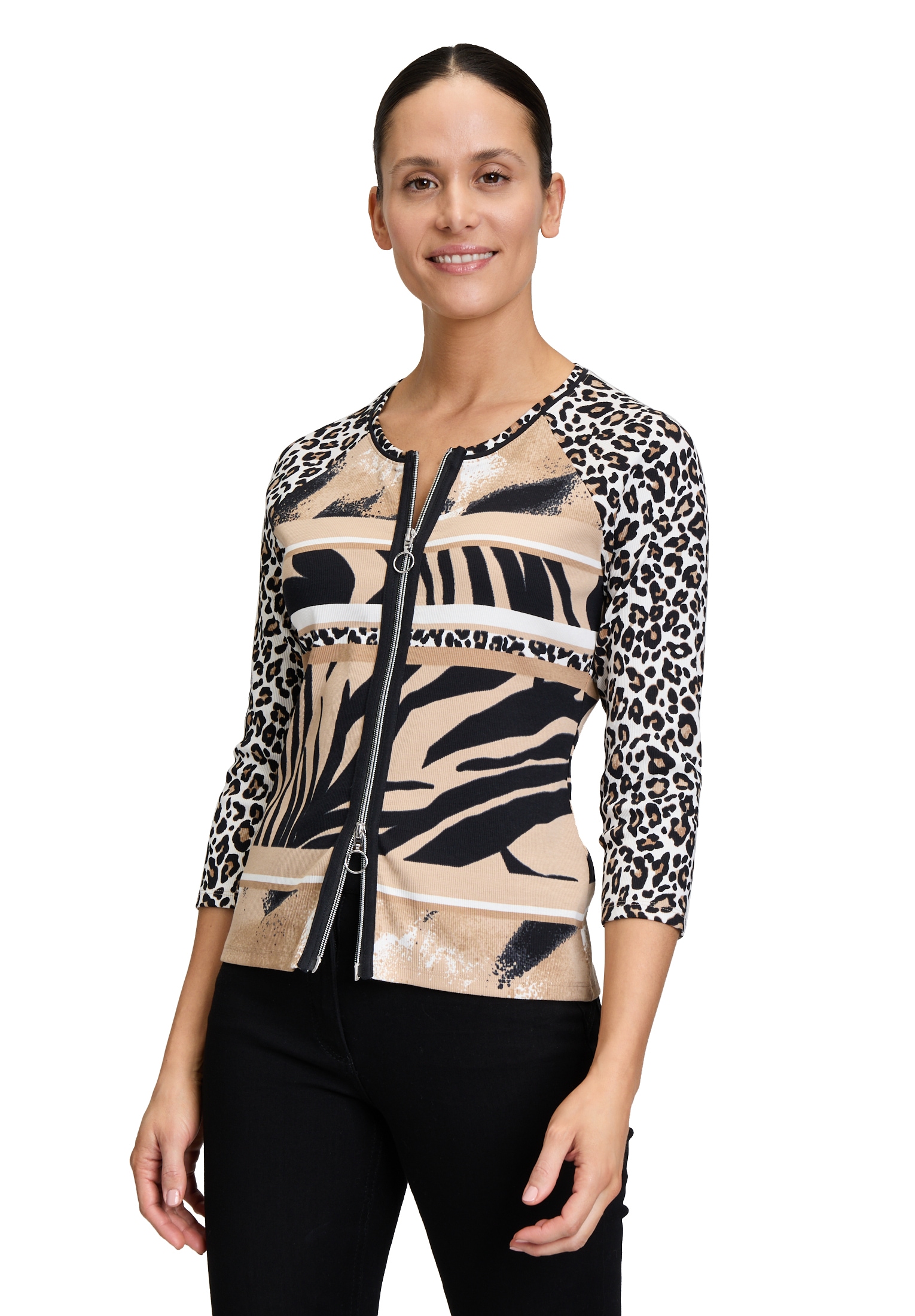 Betty Barclay T-Shirt »Shirtjacke mit Rippenstruktur«