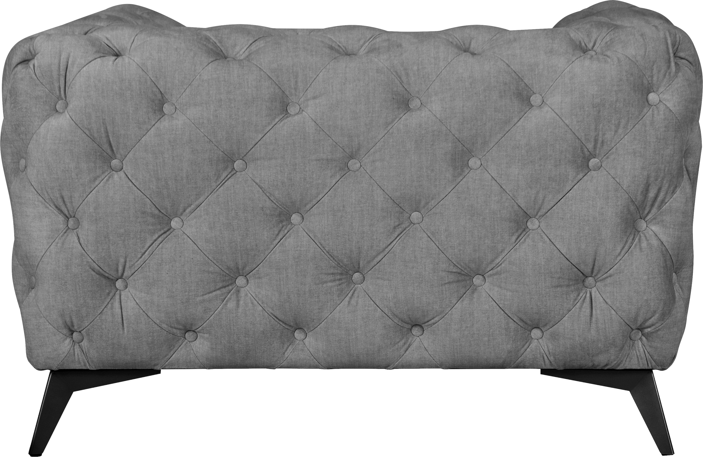 Leonique Chesterfield-Sessel »Glynis Sessel«, aufwändige Knopfheftung, moderne Chesterfield Optik, Fußfarbe wählbar