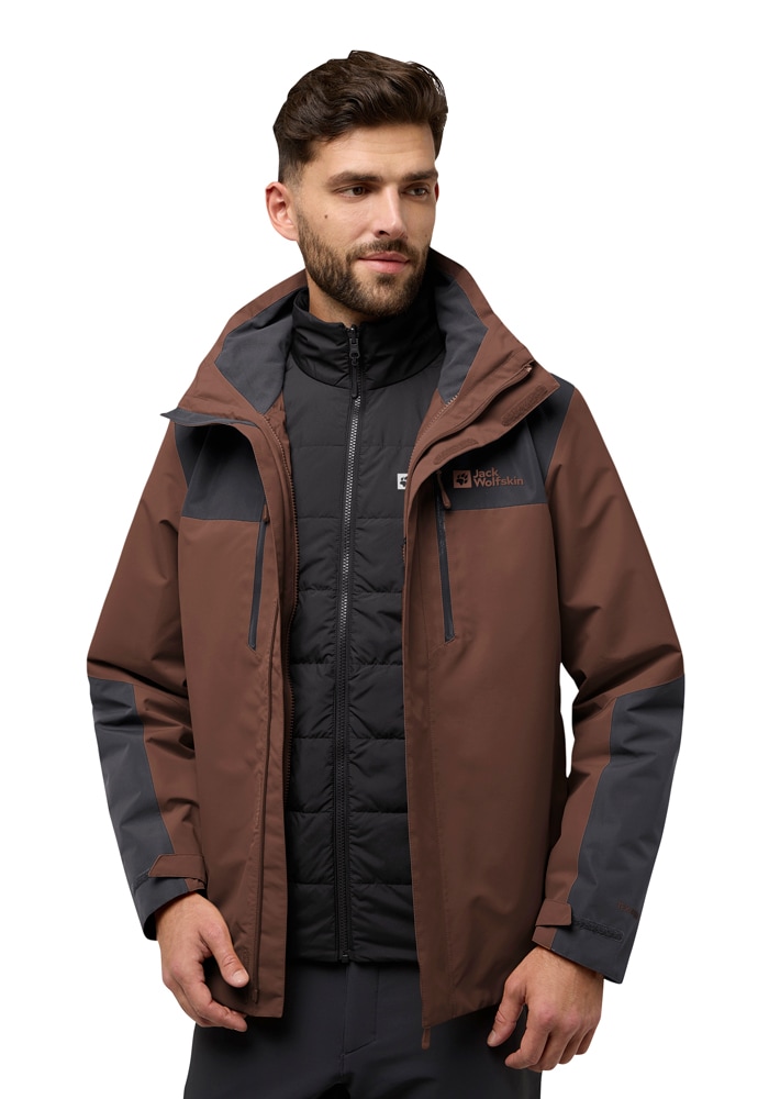 Jack Wolfskin 3-in-1-Funktionsjacke »JASPER 3IN1 JKT M« mit Kapuze