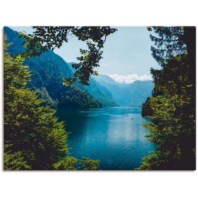 Artland Wandbild »Malerwinkel Königssee- Alpen«, Berge, (1 St.), als  Leinwandbild, Poster, Wandaufkleber in verschied. Größen bequem bestellen