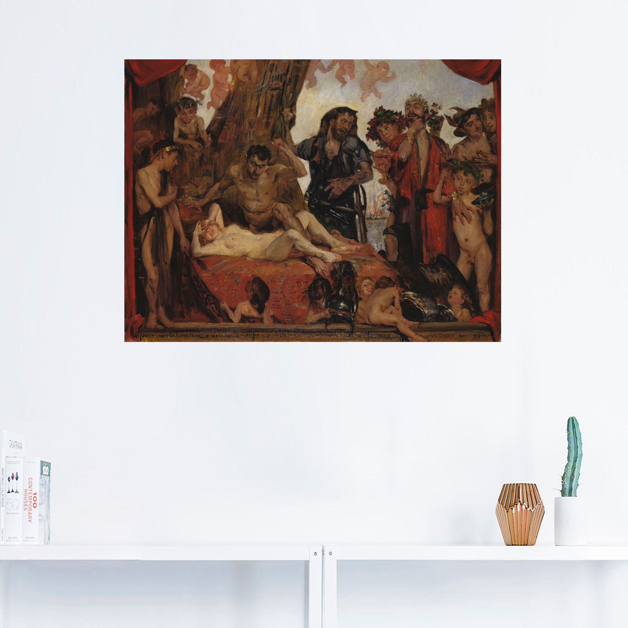 Artland Wandbild »Homerisches Gelächter. 1909«, Gruppen & Familien, (1 St.), als Leinwandbild, Wandaufkleber oder Poster in versch. Größen