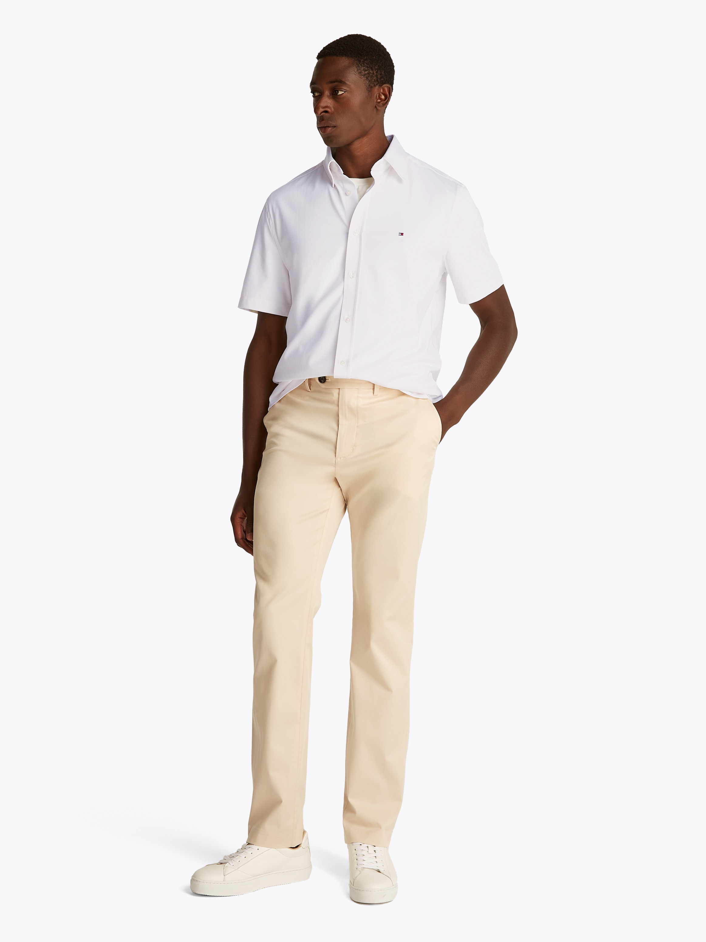 Tommy Hilfiger Kurzarmhemd »PERFORMANCE KNIT SOLID SS SHIRT«