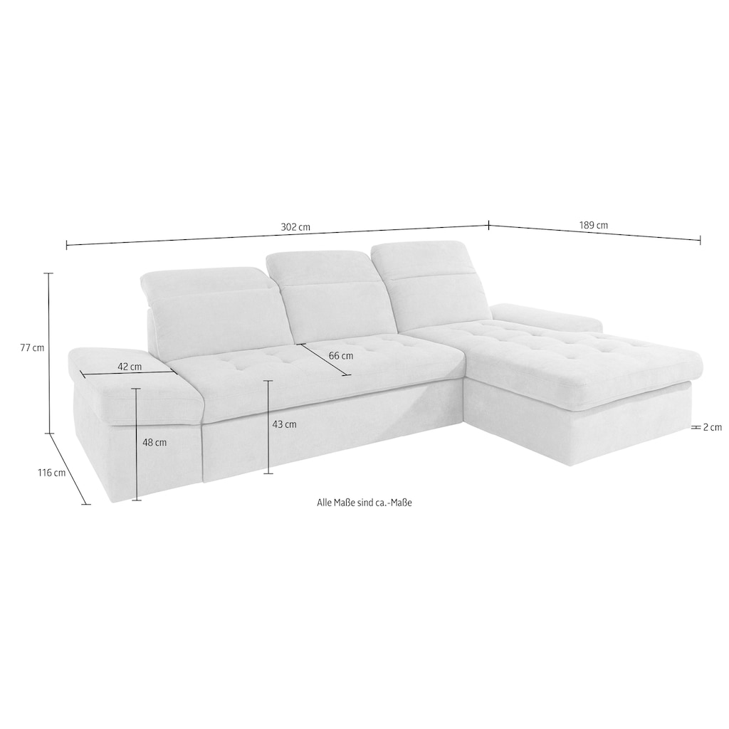 sit&more Ecksofa »Stardust L-Form«