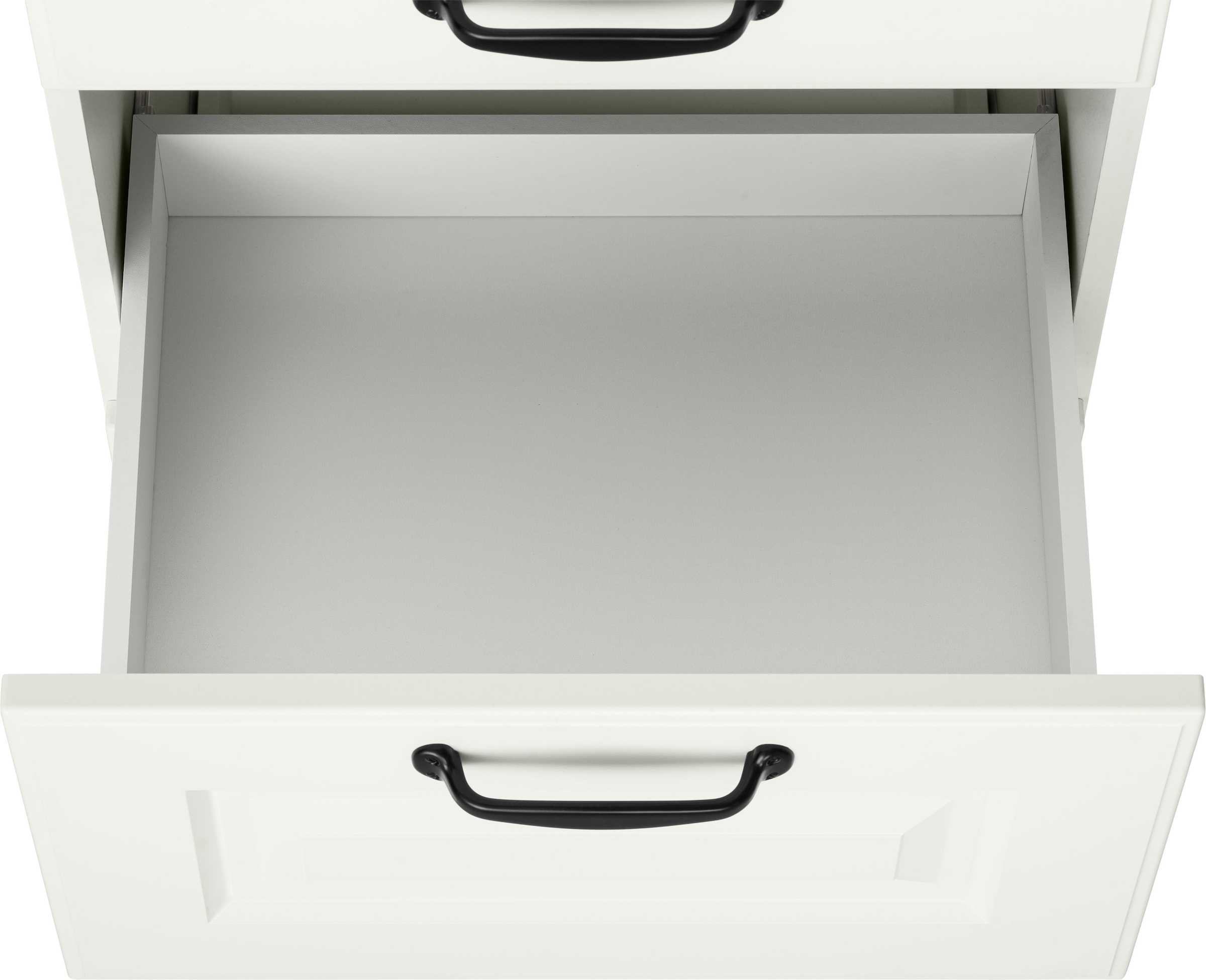 wiho Küchen Auszugsunterschrank »Erla«, 50 cm breit mit Kassettenfront, 2 großen Auszügen, ohne Arbeitsplatte