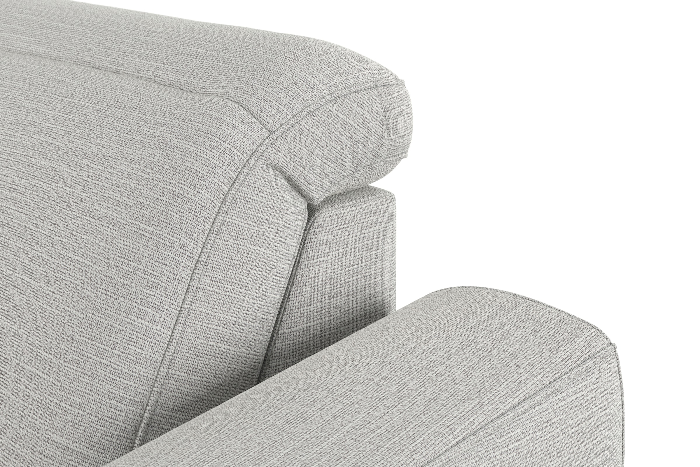 sit&more Wohnlandschaft »Dundee U-Form«, mit Federkern und Massivholzfüßen, wahlweise mit Kopfteilverstellung