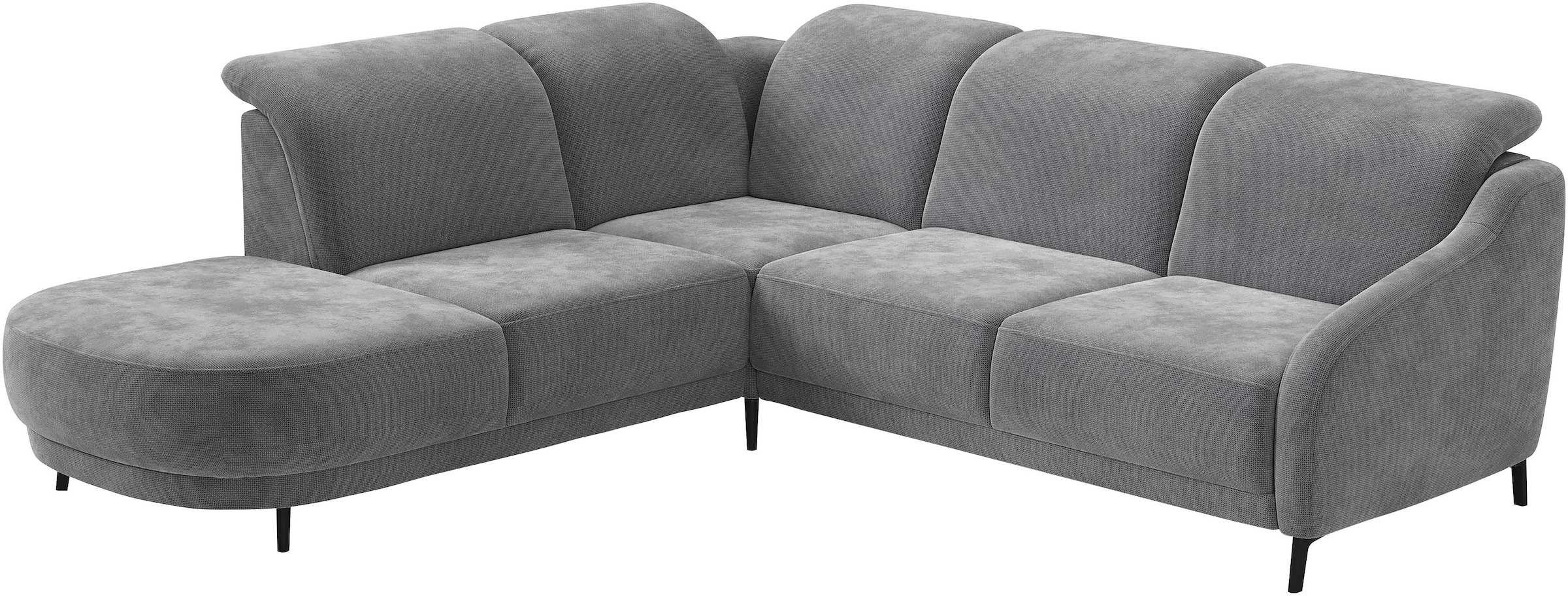 sit&more Ecksofa »Blues L-Form«, wahlweise mit Klapptisch und USB