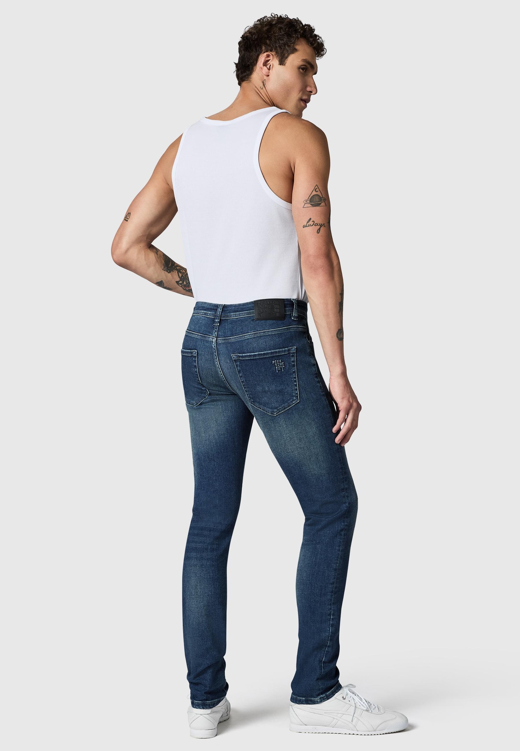 PEAK TIME Slim-fit-Jeans »Slim-fit-Jeans München« Herren Jeans mit Destroyed-Optik