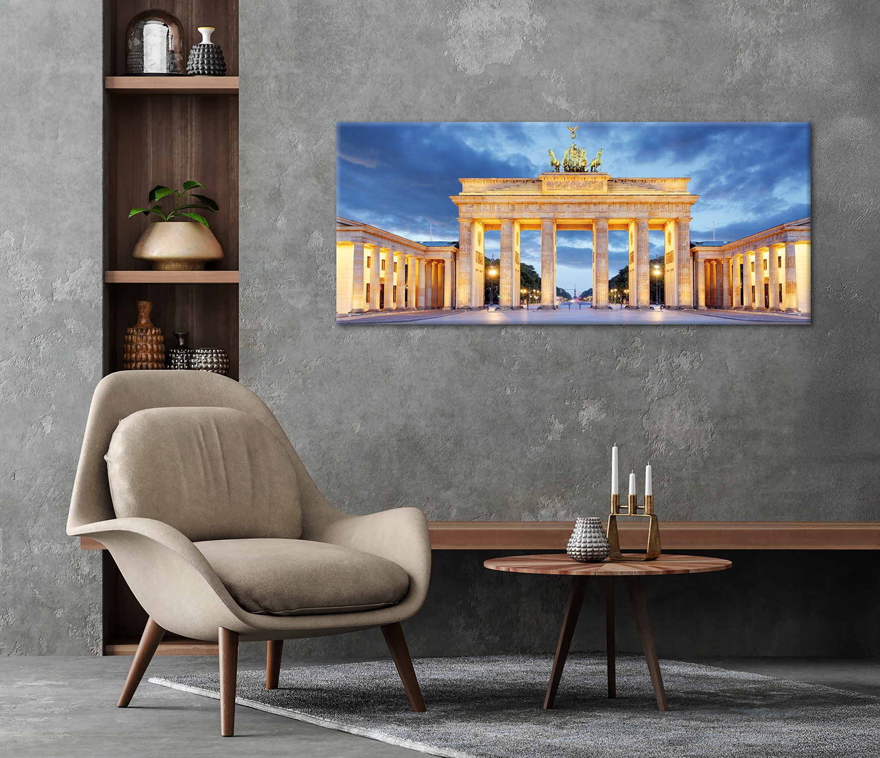 Bönninghoff Leinwandbild »Wandbild BRANDENBURGER TOR XXL 60x140 cm – Leinwandbild Keilrahmen« Architektonische Elemente | Bauwerk | Berlin 1 Stk. tlg. auf Keilrahmen gespannt