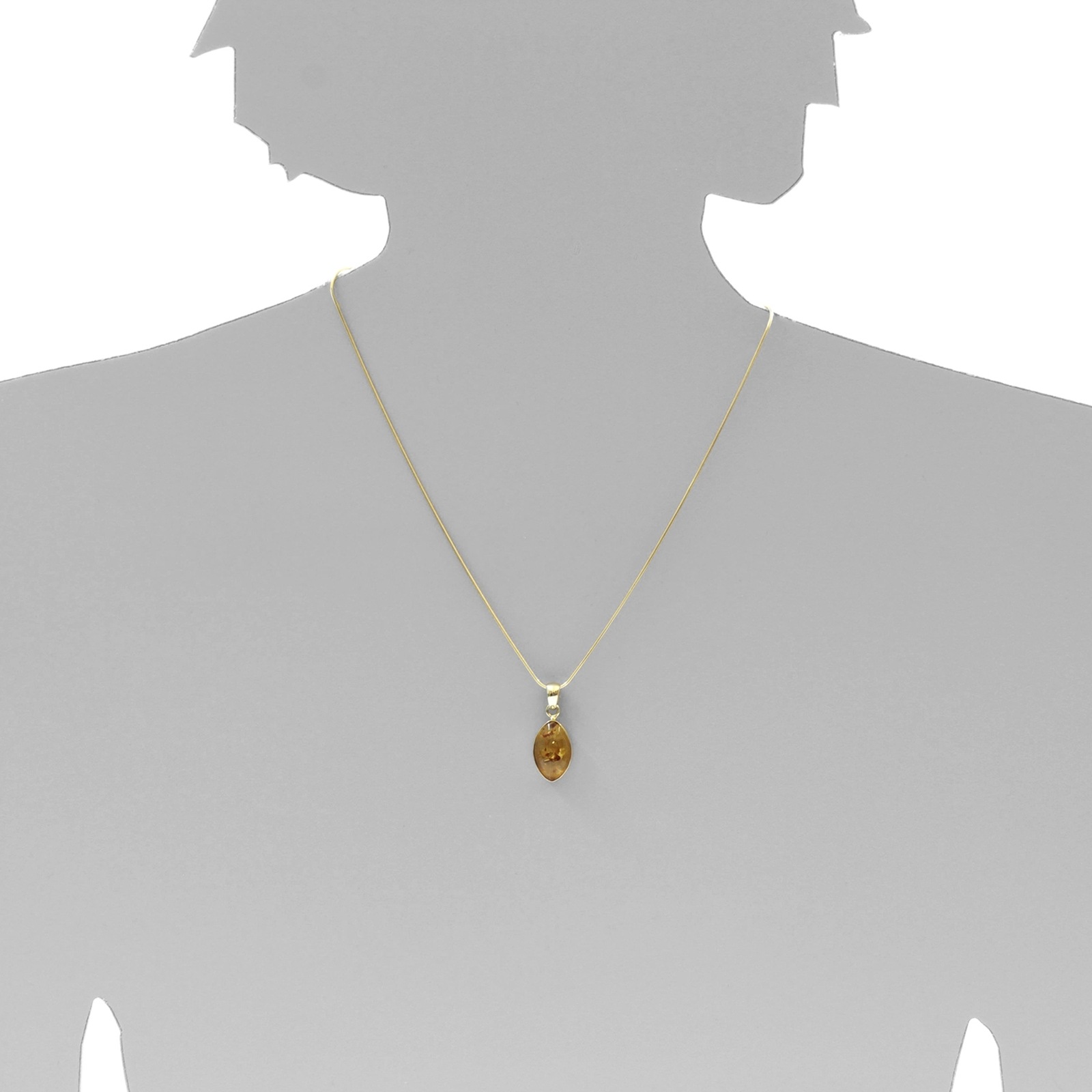 OSTSEE-SCHMUCK Kettenanhänger »- Macy - Gold 333/000 - Bernstein«