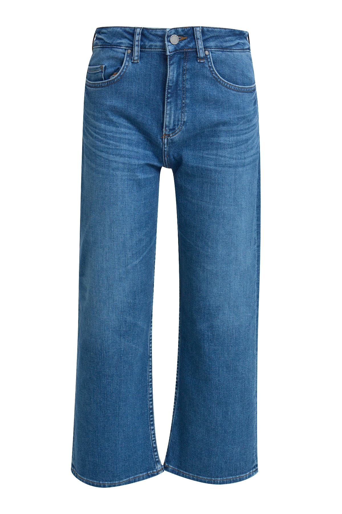 Smith & Soul Straight-Jeans Wide Leg, Mid Rise