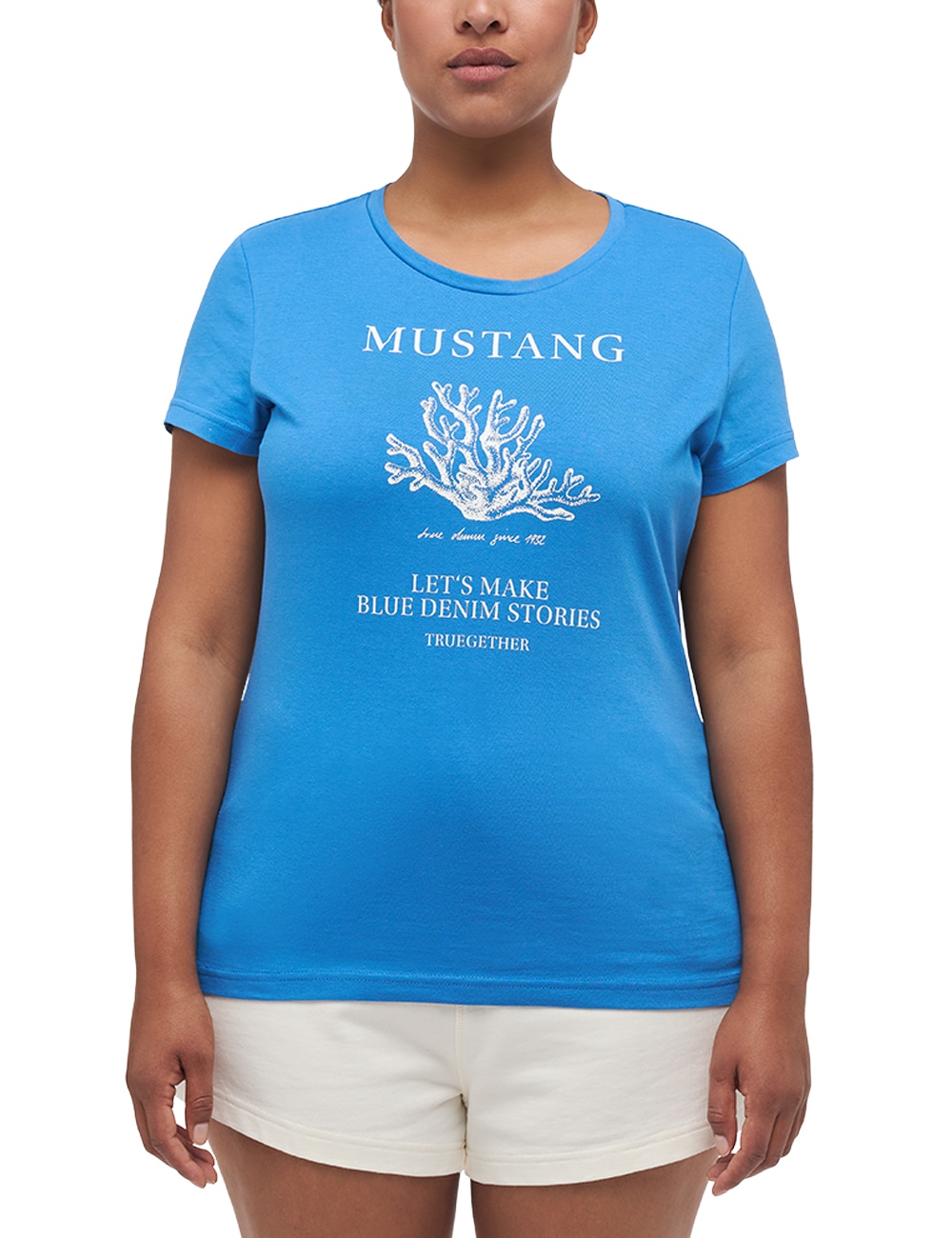MUSTANG Kurzarmshirt »Mustang Print-Shirt« bei ♕