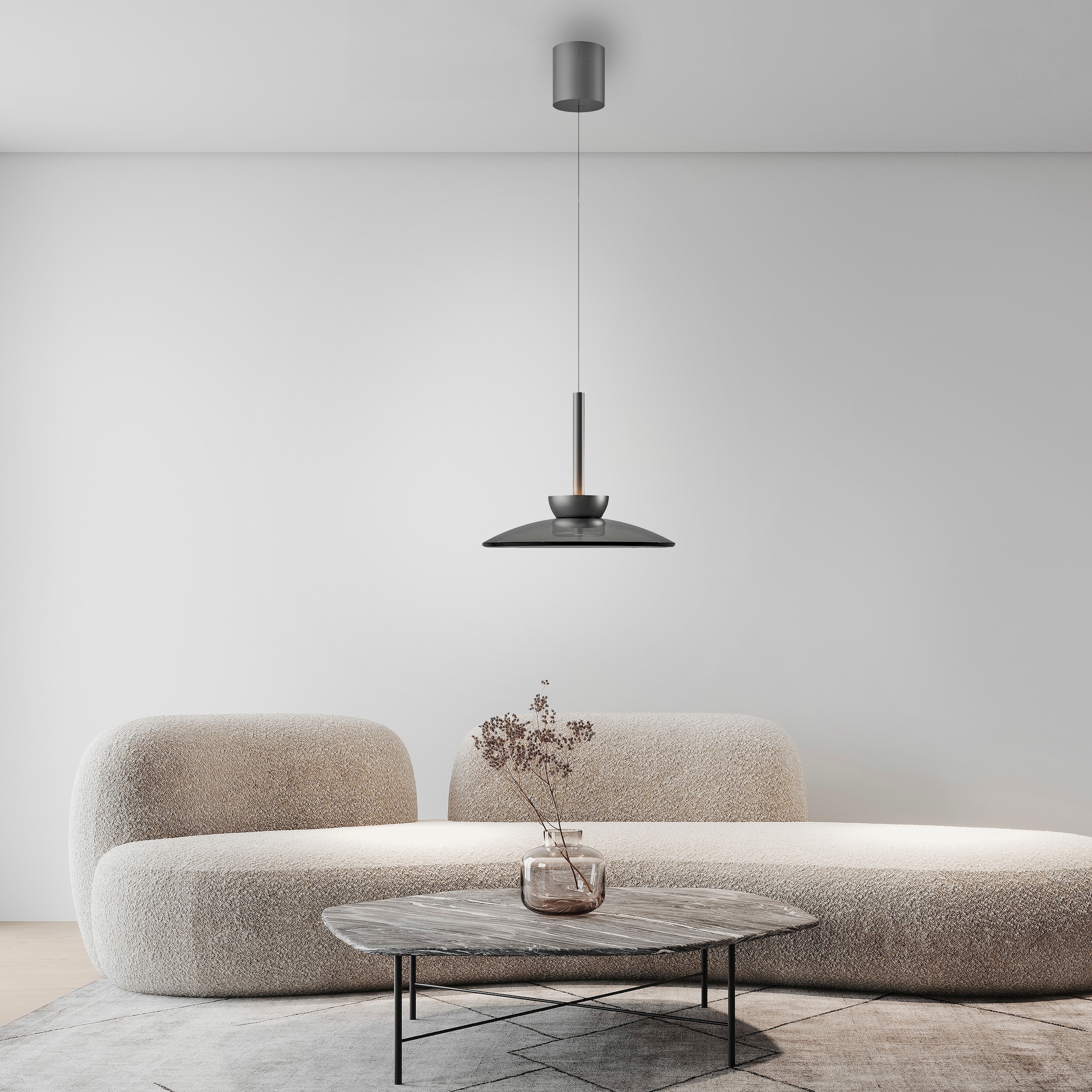 Neuhaus PURE LED Pendelleuchte »PURE Moon« LED-Board 1 Stk. Warmweiß Comfort Lift, dimmfähig über separaten Tronicdimmer