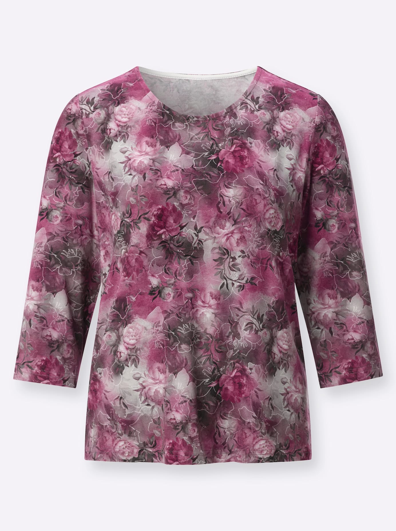 Classic 3/4-Arm-Shirt »Rundhals-Shirt« 1