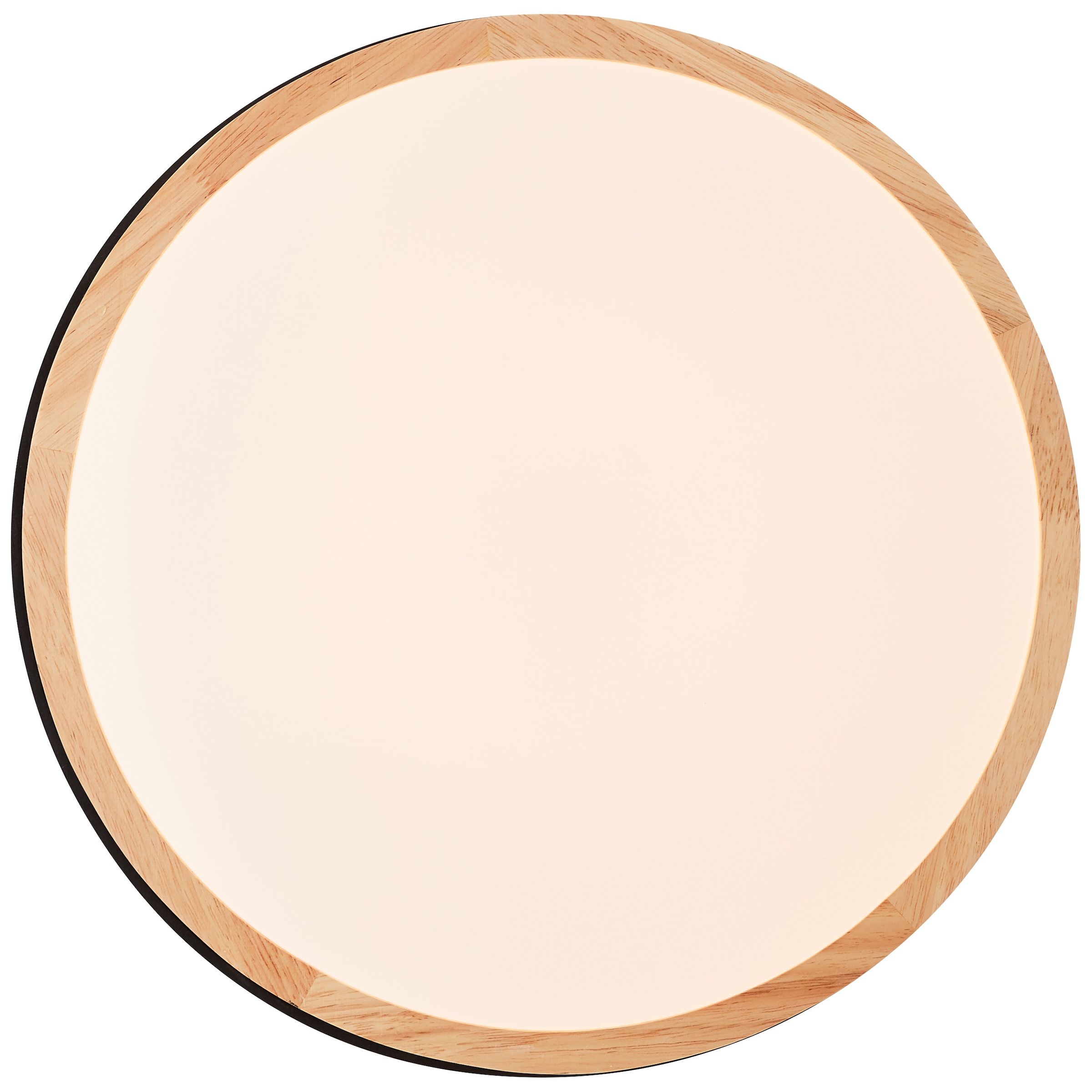 Brilliant LED Deckenleuchte »Baarlo« 1 Stk. Warmweiß Ø 35 cm, 2400 lm, 3000 K, 3-Stufen dimmbar, Holz/Metall