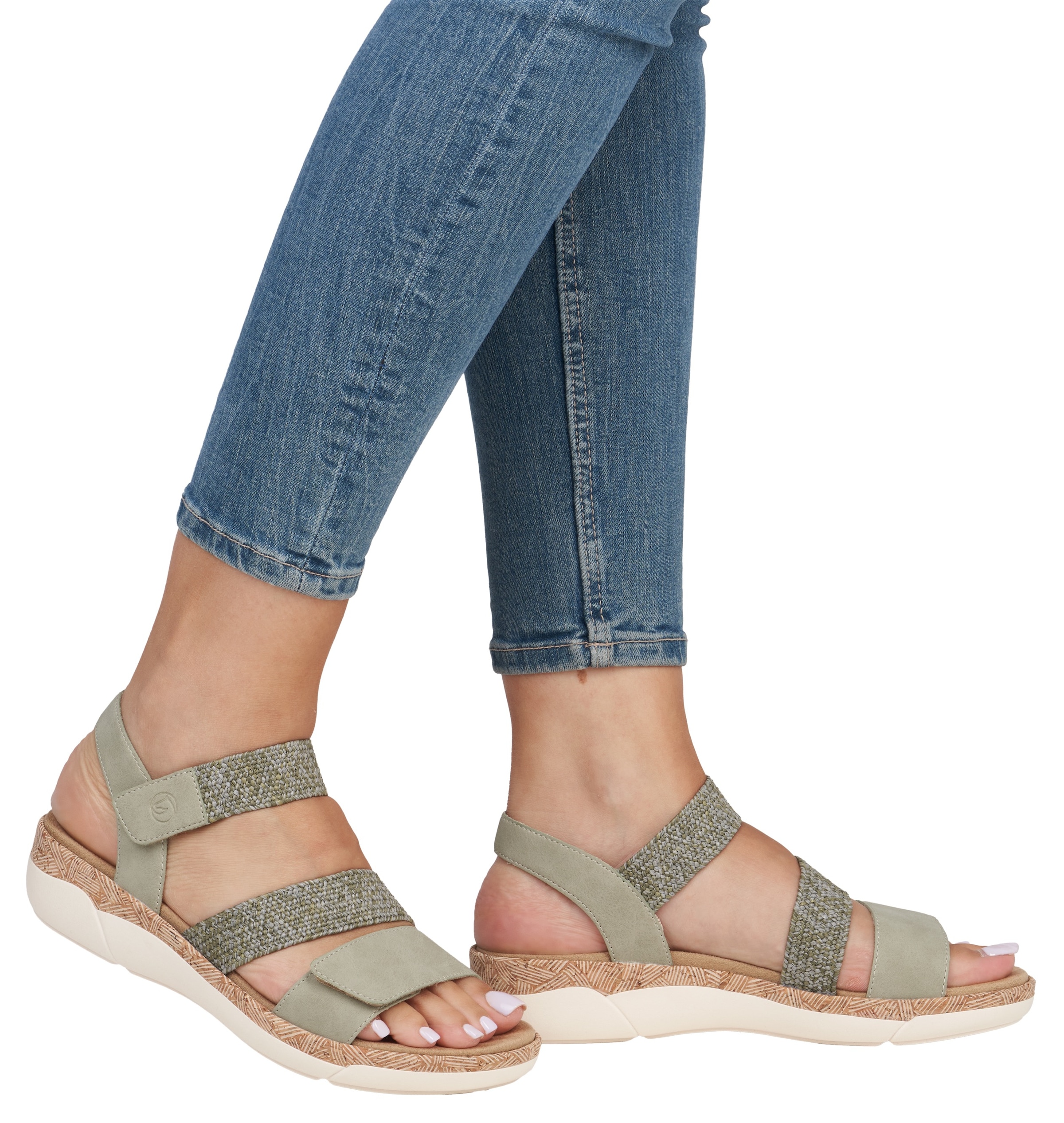 Remonte Keilsandalette  Riemchensandale, Bequemschuh, Sommerschuh mit Soft-Fußbett