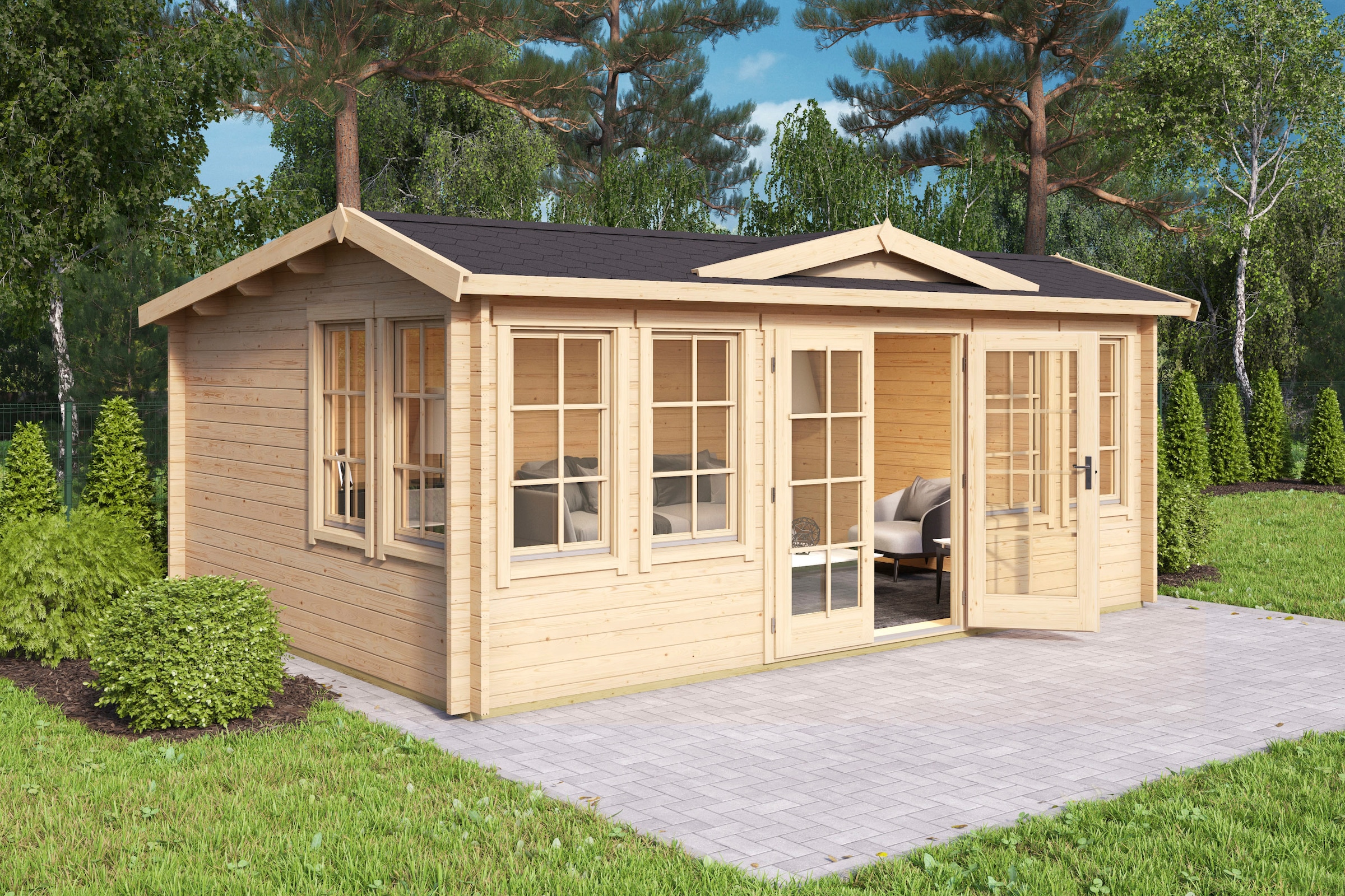 LASITA MAJA Gartenhaus »BALMORAL«, (Set, inkl. Fussbodenbretter zum verlegen)