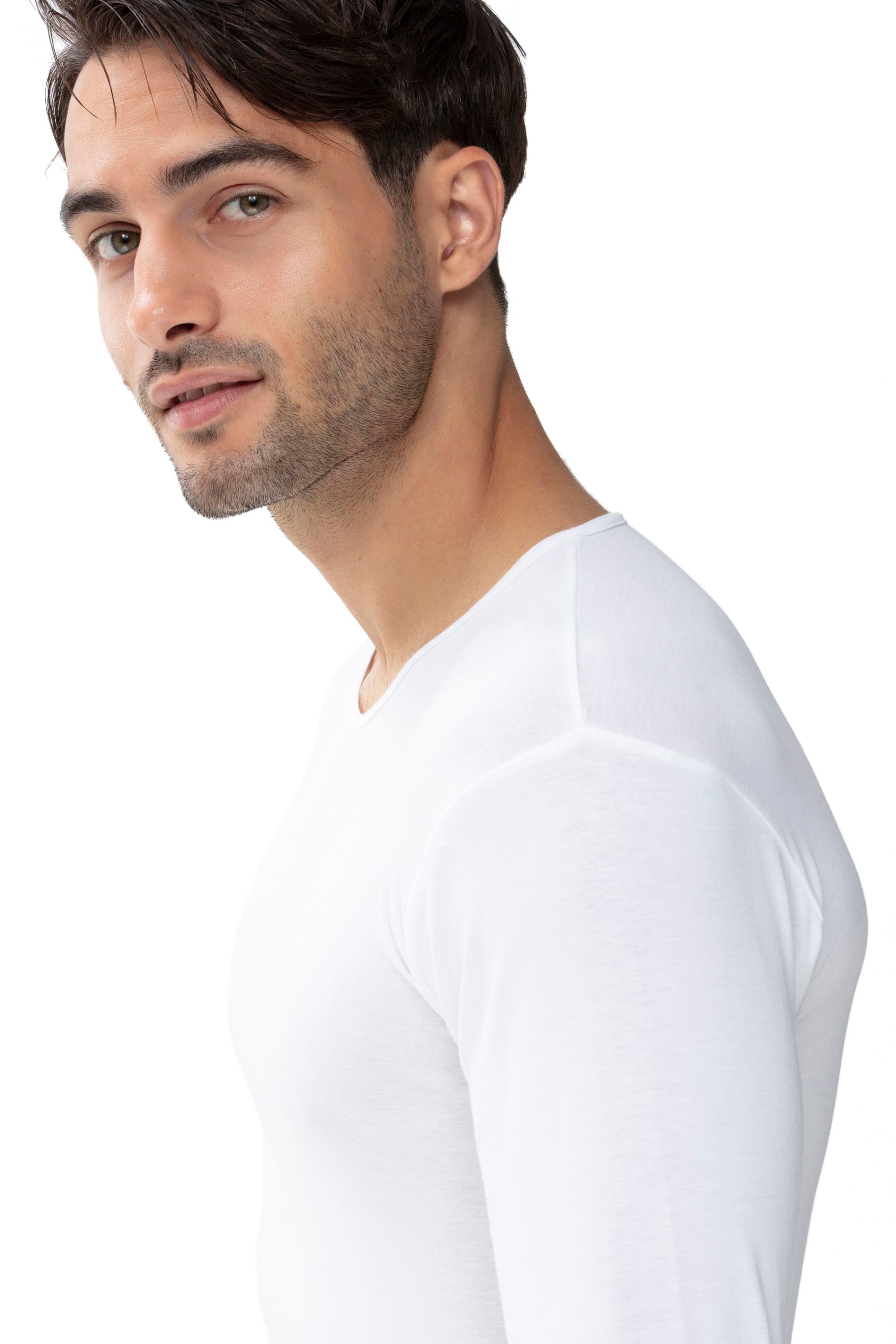 Mey Langarmshirt »Casual Cotton (K)« Elastischer Halsabschluss