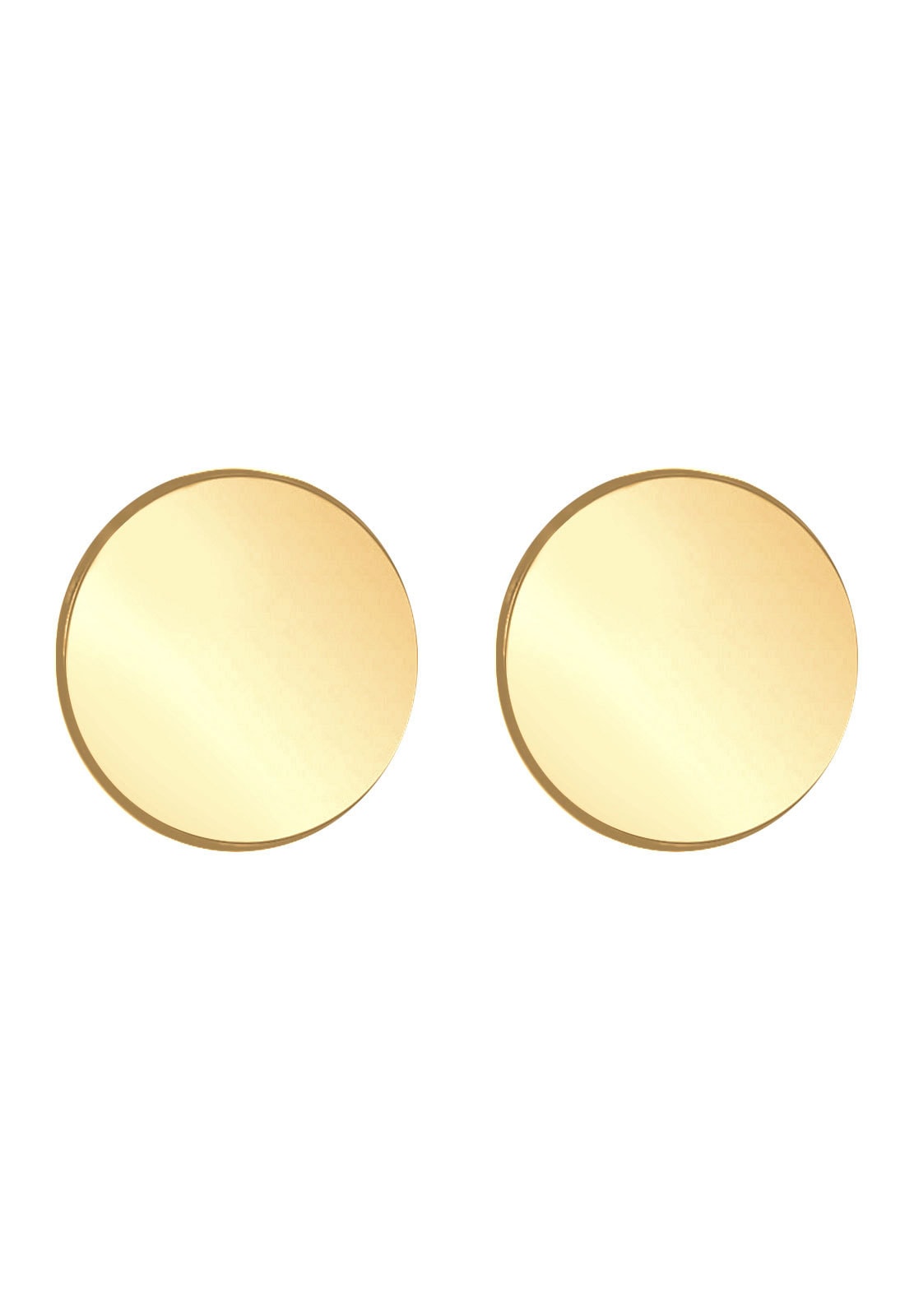 Elli Premium Paar Ohrstecker »Ohrringe Ohrstecker Kreis 585 Gelbgold«
