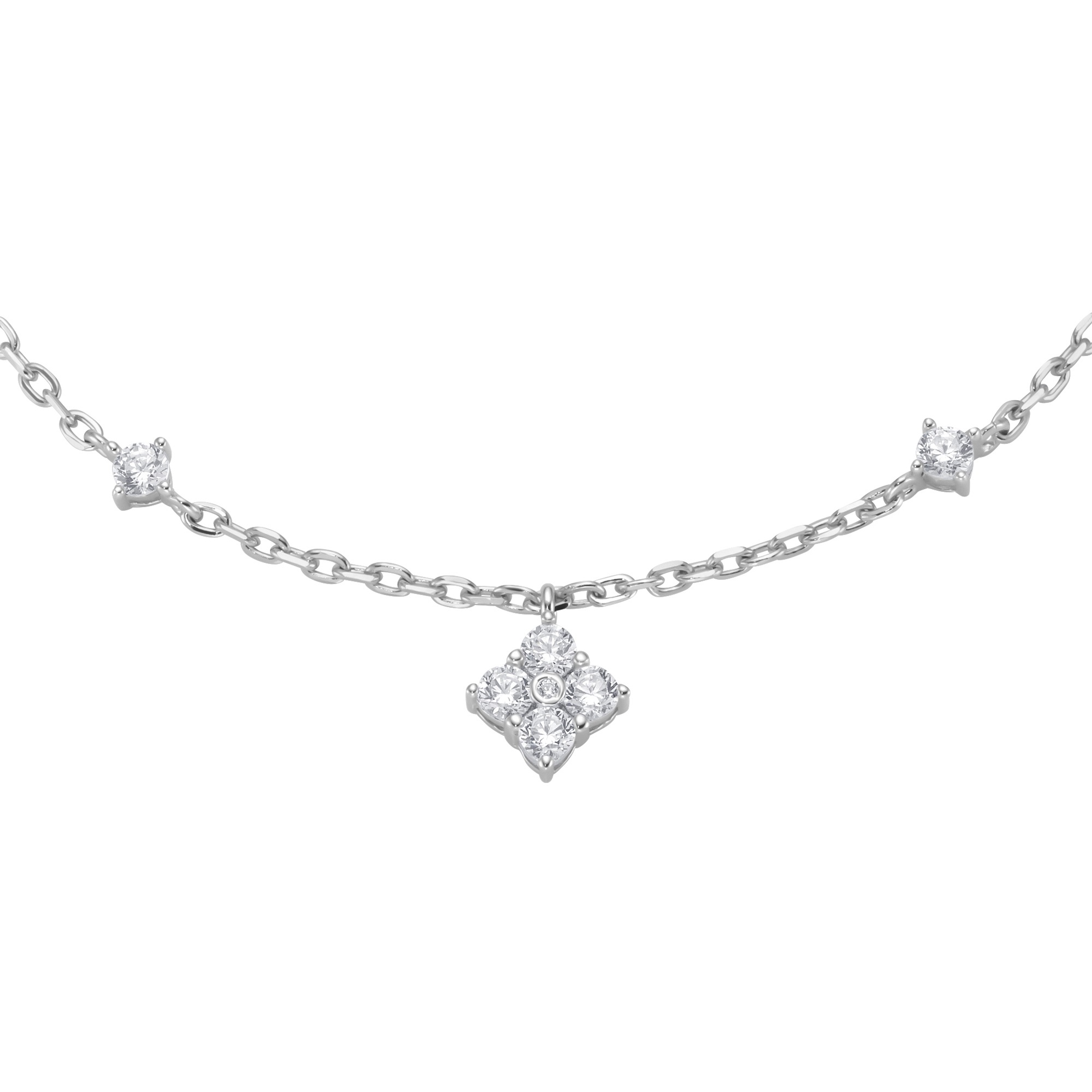 GIORGIO MARTELLO MILANO Armband »Armband mit Behang, weiße Zirkonia, Silber 925«
