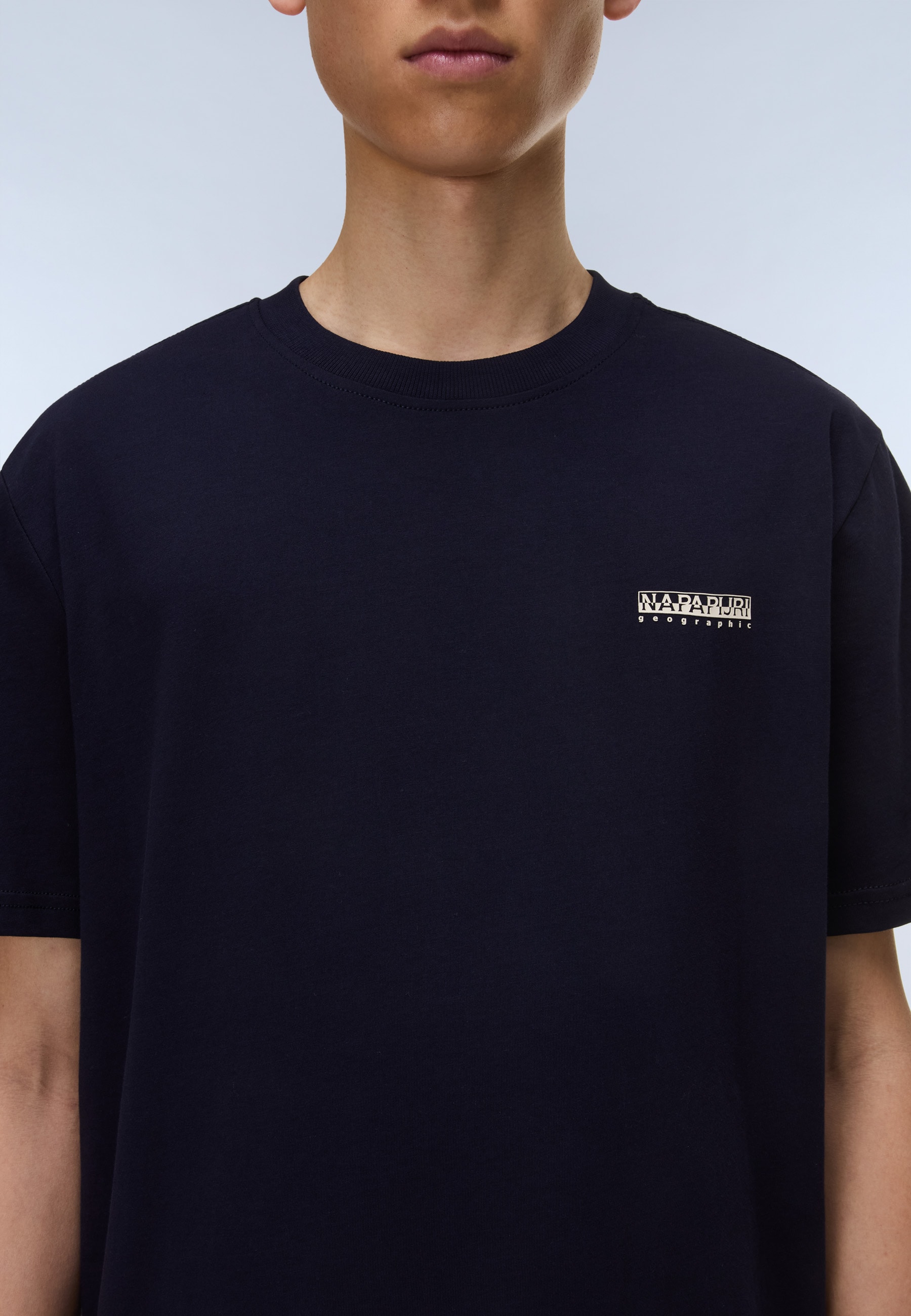 Napapijri T-Shirt »S-SMALL BOX« mit Rundhalsausschnitt, Kurzarm-Design, aus Baumwoll-Jersey