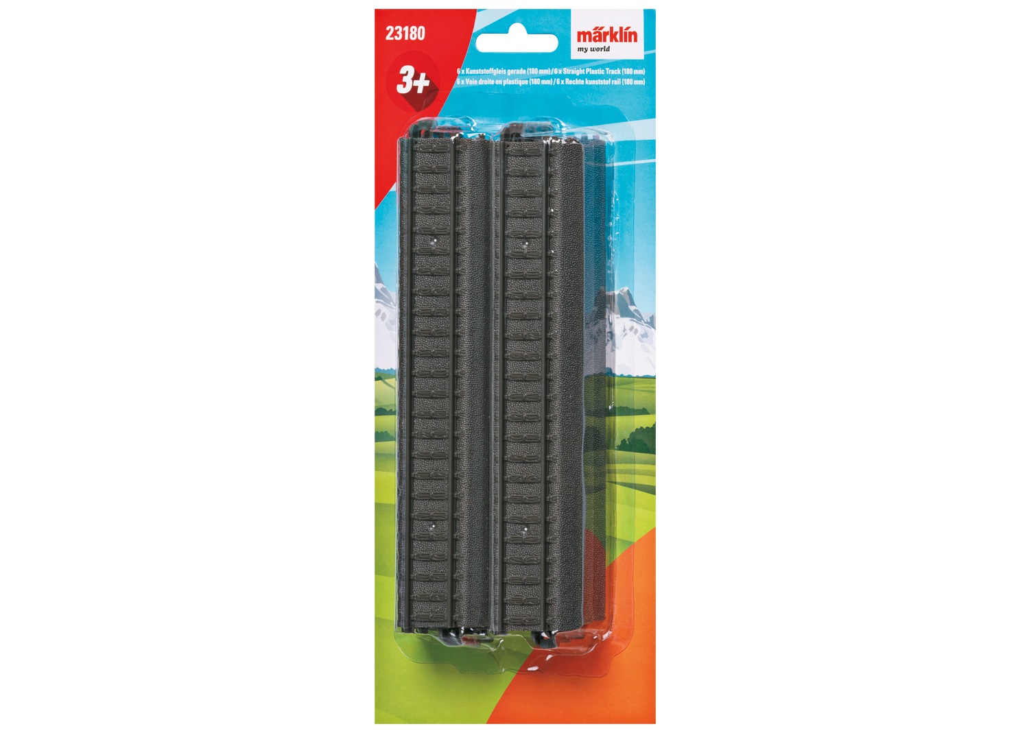 Märklin Gleise-Set »Märklin my world - Kunststoffgleis gerade 180 mm  - 23180« Made in Europe