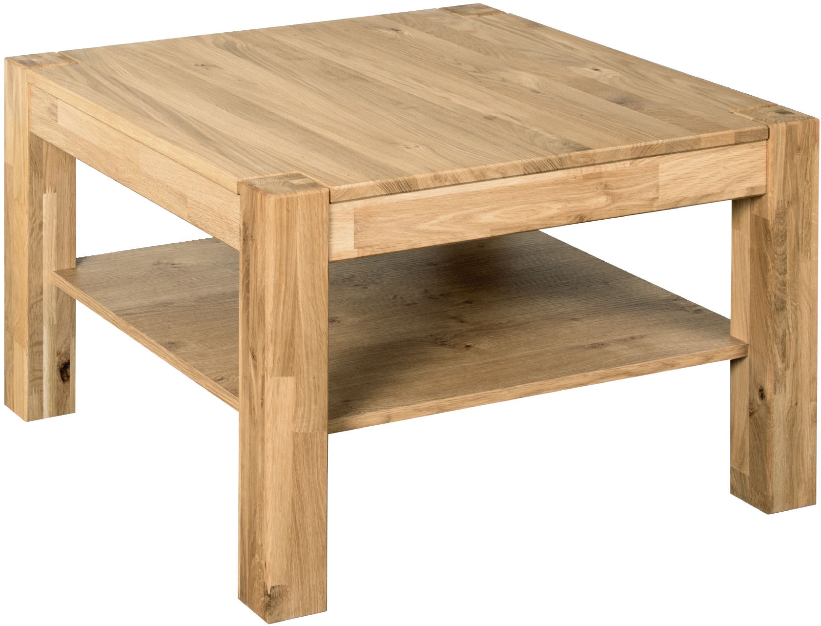 VOGL Möbelfabrik Couchtisch "Toronto" in 2 Größen, mit Ablageboden, teilmassiv, Höhe 46 cm, Made in Germany