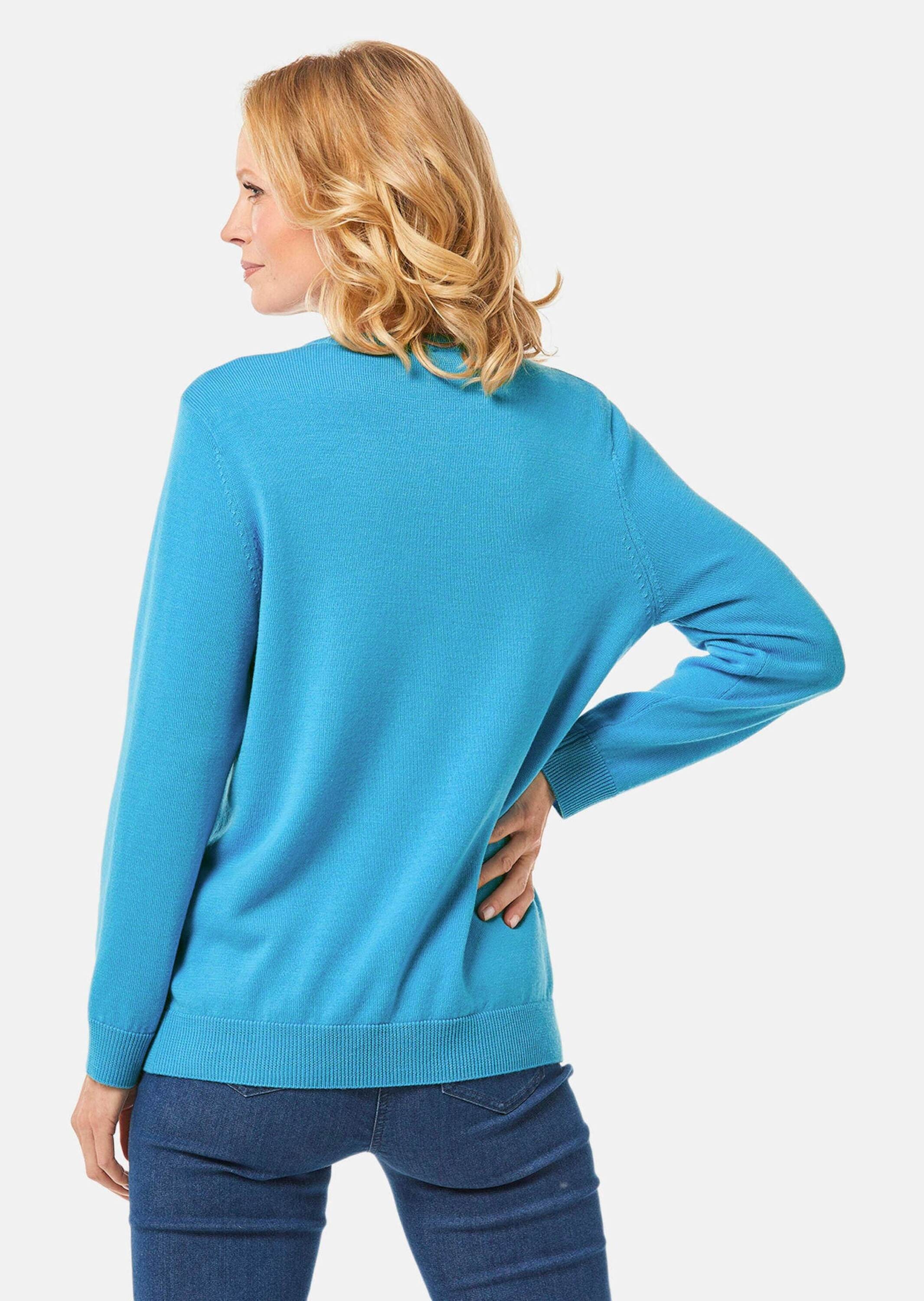 GOLDNER Strickjacke »Uni Merino-Cardigan Langarm« Reine Merinowolle