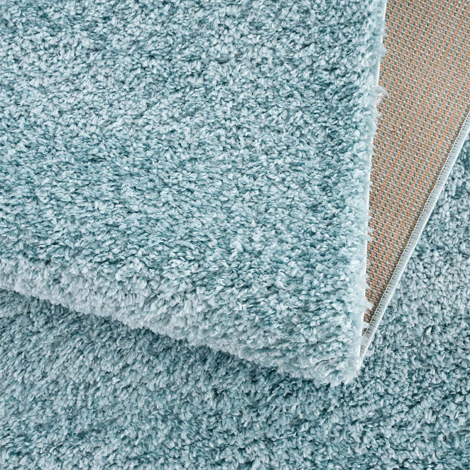 Carpet City Hochflor-Teppich »Pulpy 100«, rechteckig, 30 mm Höhe, Läufer, weich, mit Fransen, uni, viele Größen, Wohnzimmer, Schafzimmer