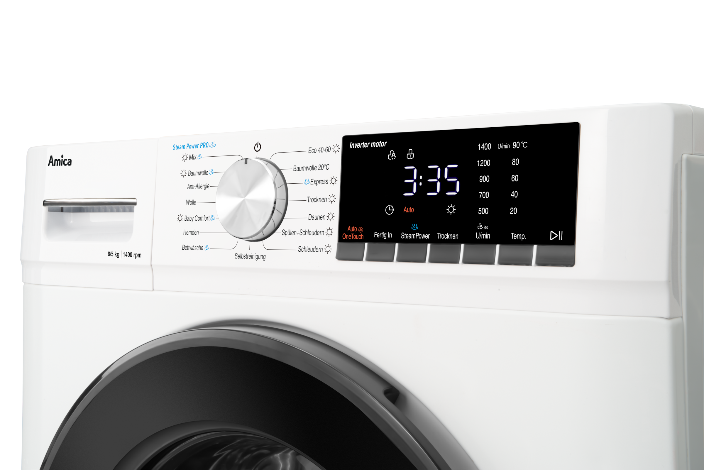 Amica Waschtrockner »WAT 404 600« 8 kg /8 kg 76 dB(A) Waschen & Trocknen in einem – maximaler Komfort