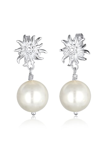 Elli Paar Ohrhänger »WIESN Tracht Edelweiss Perle Dirndl Silber« kaufen