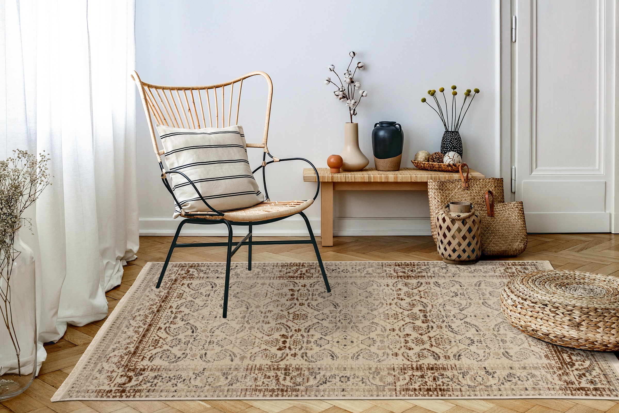 Kayoom Teppich »Charin 625«, rechteckig, 3,5 mm Höhe, Orientalisches Design, strapazierfähig, pflegeleicht