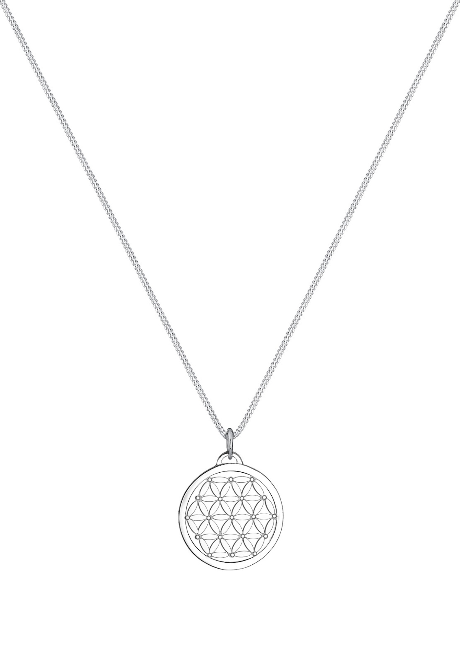 Elli Kette mit Anhänger »Halskette Anhänger Blume des Lebens 925 Sterling Silber«
