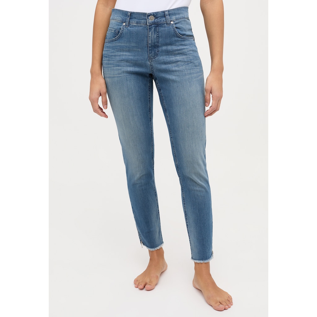 ANGELS Skinny-fit-Jeans »Ankle Zip Fringe«