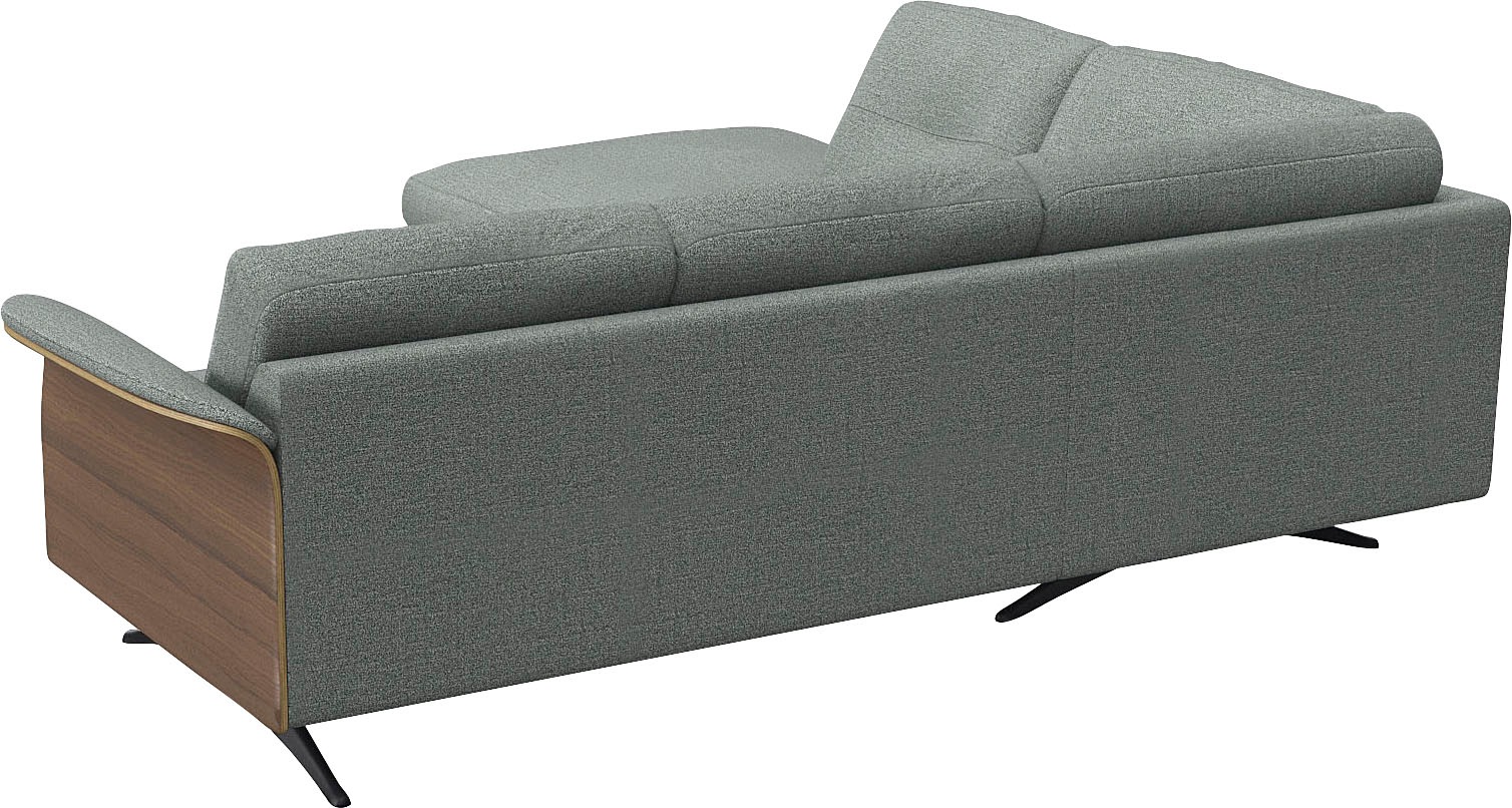 FLEXLUX Ecksofa »Glow, super bequem durch hochwertigem Sitzaufbau mit Federkern, L-Form«, Modernes skandinavisches Design