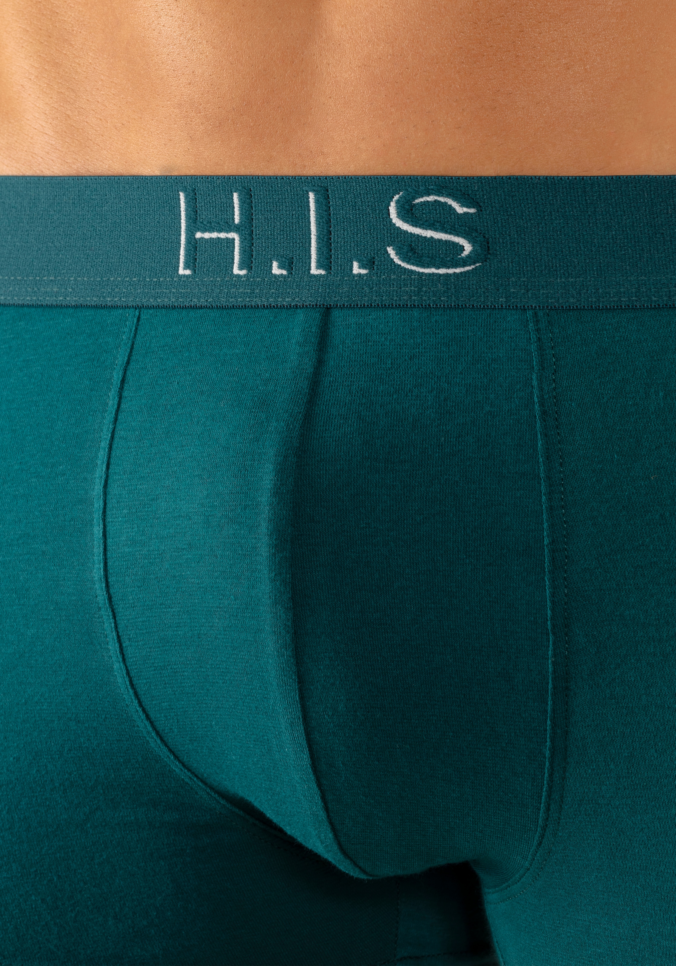 H.I.S Boxer »Boxershorts für Herren«, (Packung, 5 St.), Logo Webbund mit 3D Effekt