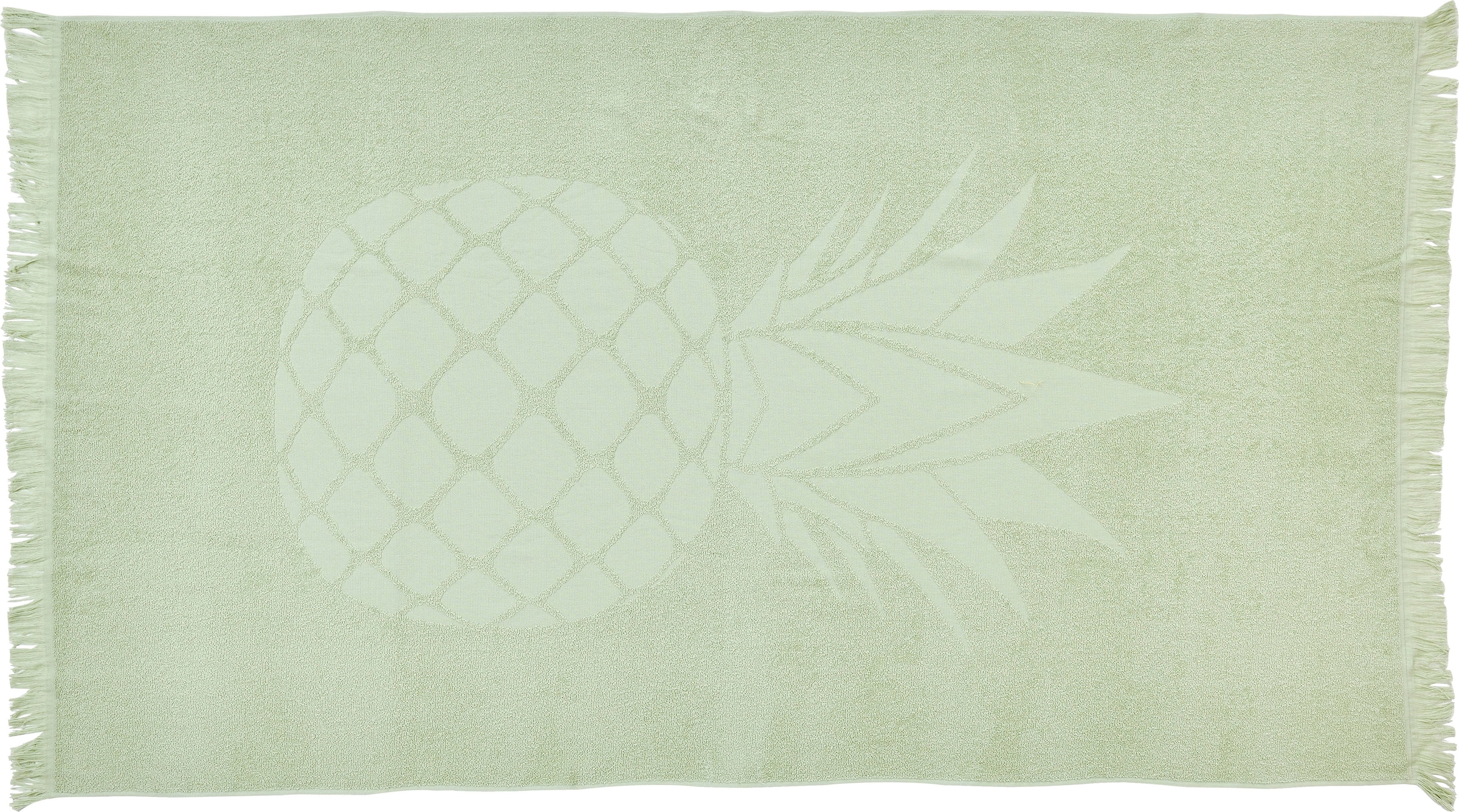 Hamamtücher »Pineapple«, (1 St.), saugfähige Frottier-Innenseite, ideal als Sauna-...