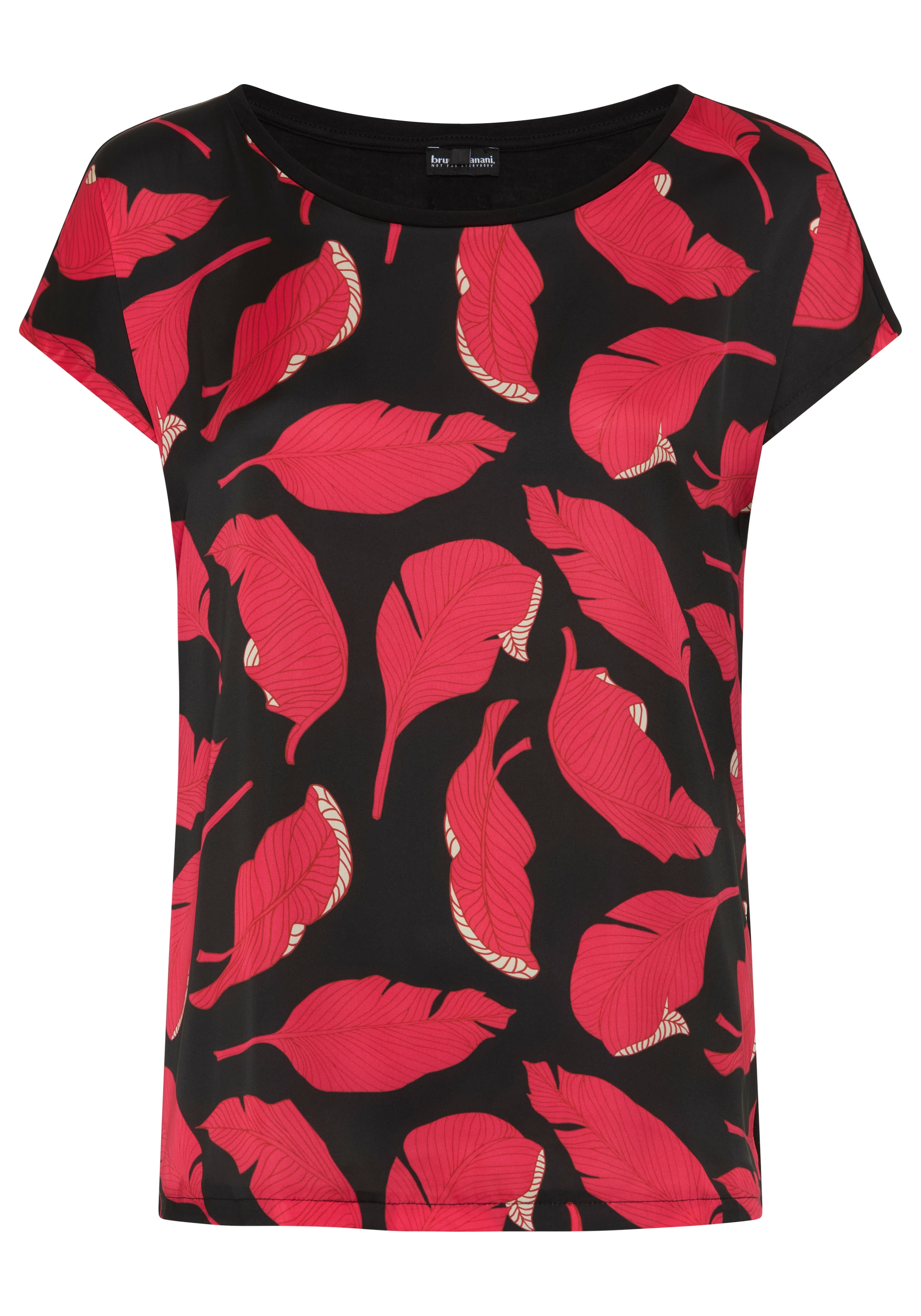 Bruno Banani Shirtbluse mit elegantem Druck im Vorderteil
