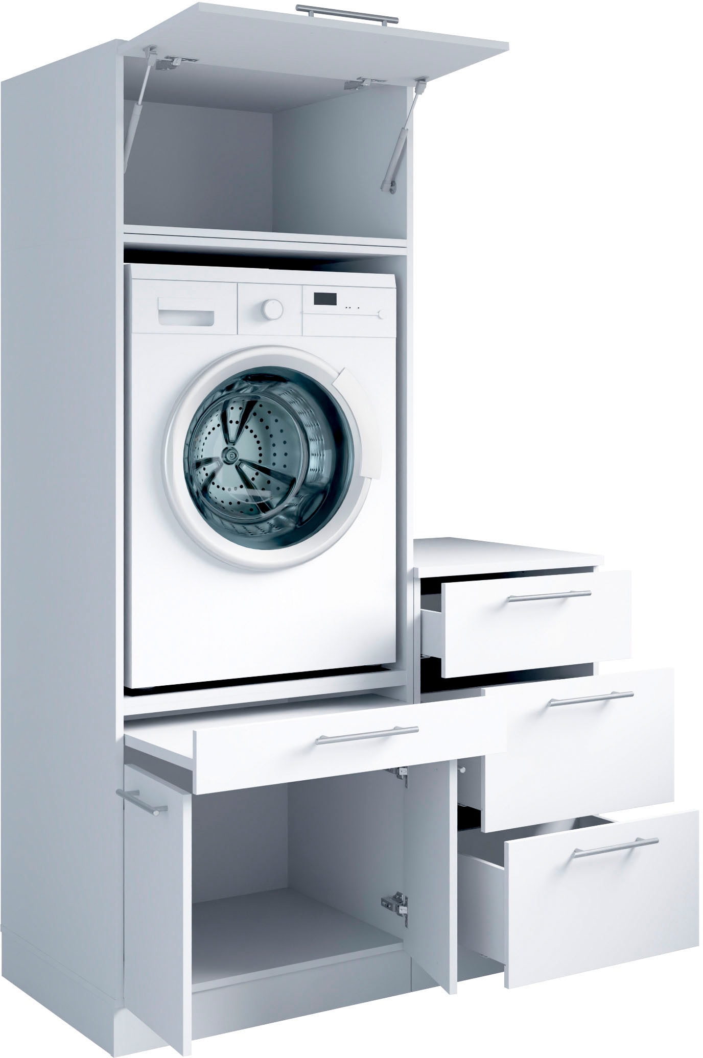Laundreezy Mehrzweckschrank-Set »Laundreezy, 3-tlg. Mehrzweckschrank-Set B/H/T 118/200/68 cm« 3 Stk. tlg.