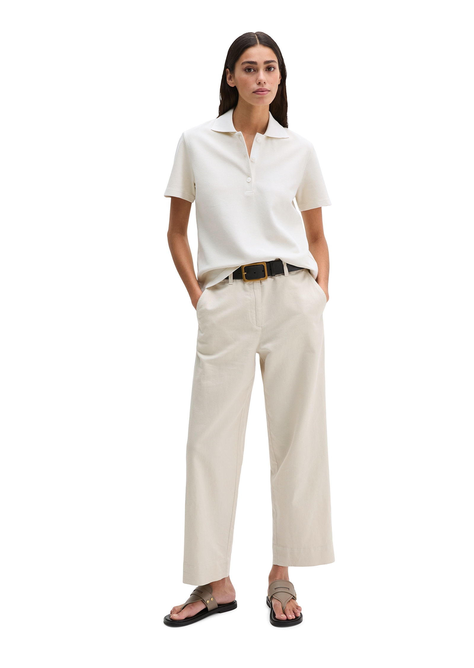 Marc O'Polo Poloshirt regular aus Garment-Dyed-Piqué-Jersey